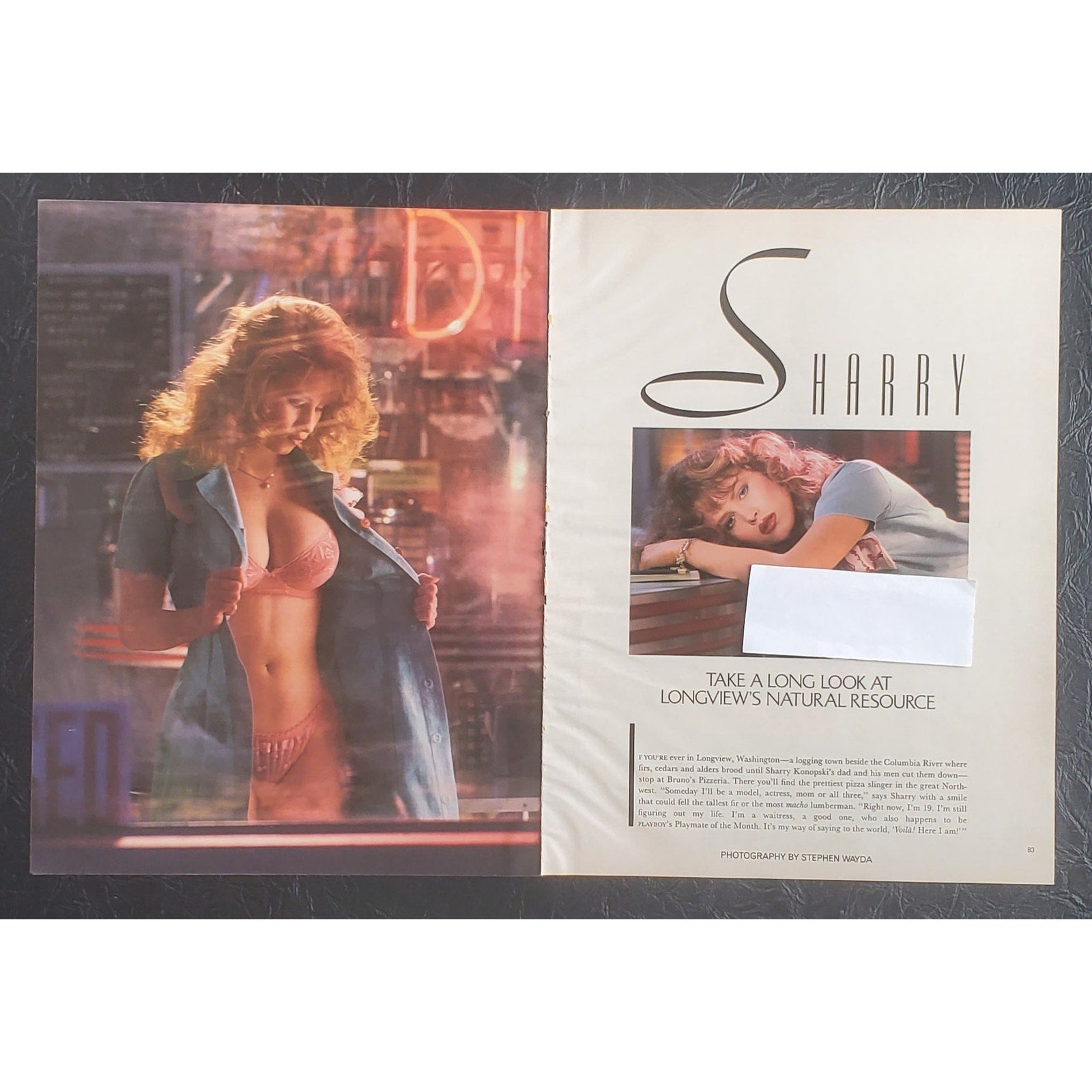 Playboy PICTORIAL ONLY - Playmate SHARRY KONOPSKI    August, 1987  7 pages