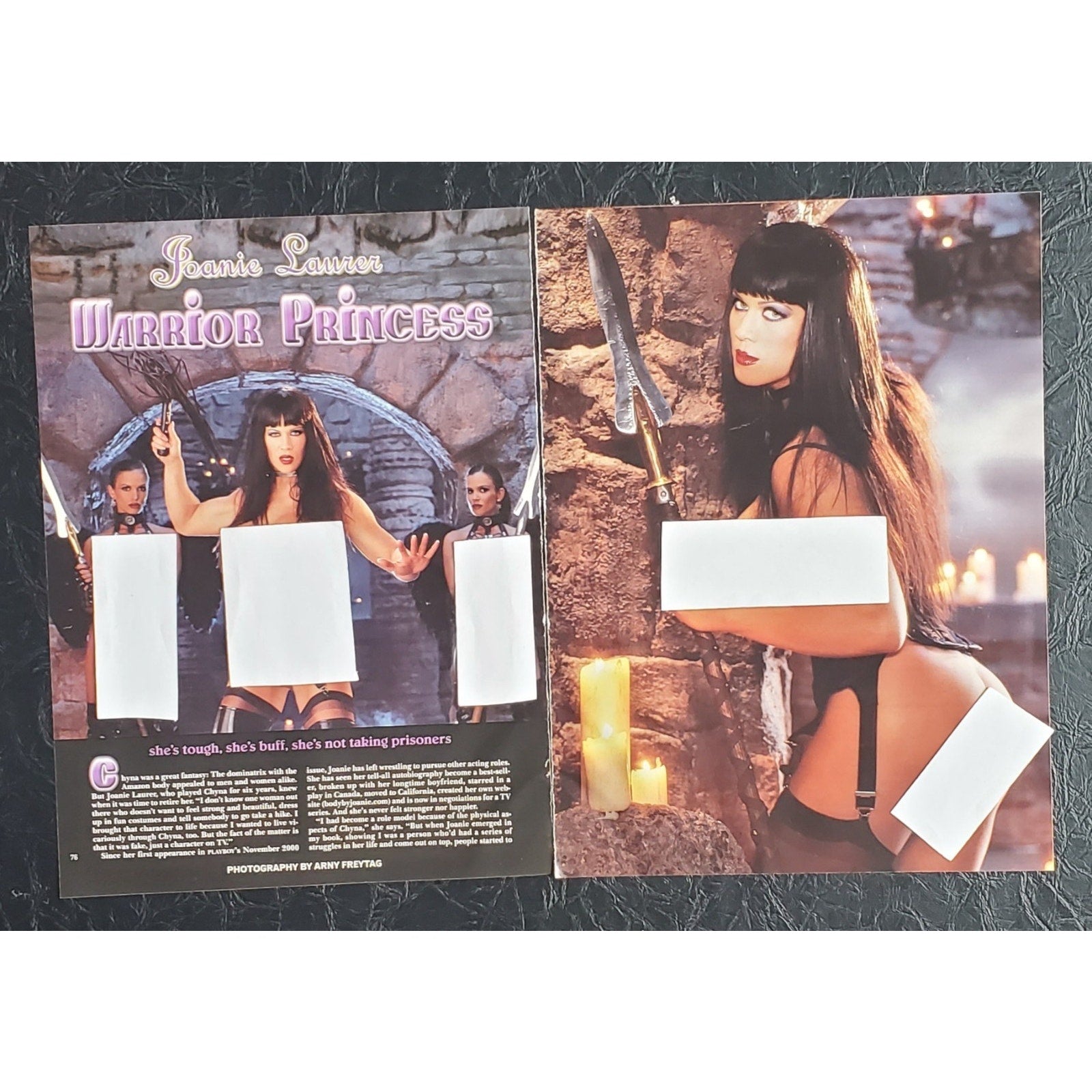Playboy PICTORIAL ONLY - WWE CHYNA "Warrior Princess" Jan, 2002 10 pages
