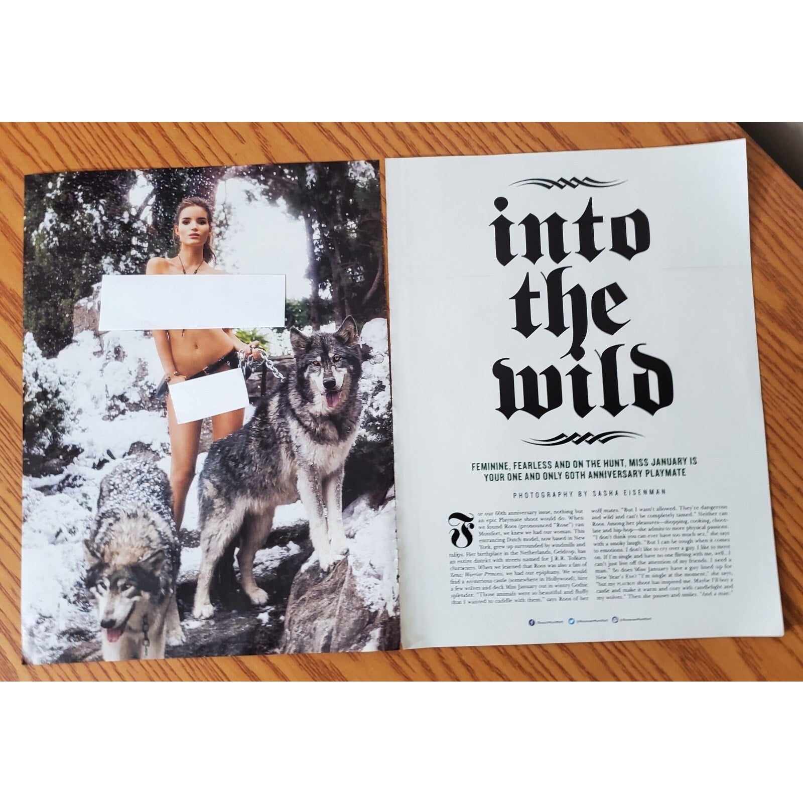Playboy PICTORIAL ONLY - Playmate ROOS VAN MONTFORT January, 2013 5 pages
