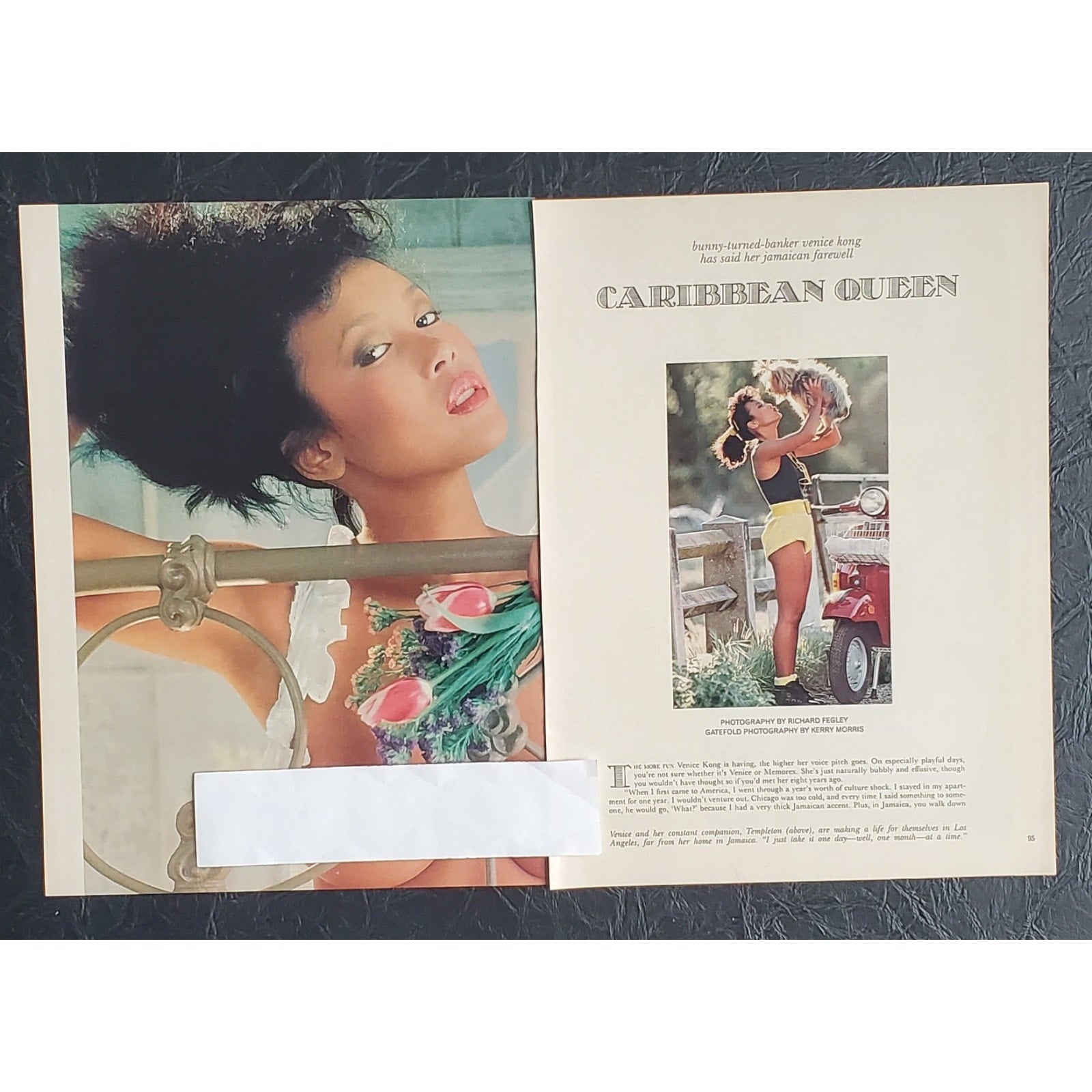 Playboy PICTORIAL ONLY - Playmate VENICE KONG September, 1985 9 pages