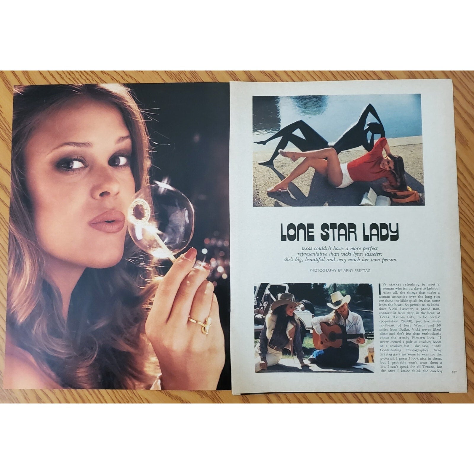 Playboy PICTORIAL ONLY - Playmate VICKI LYNN LASSETER February, 1981 7 pages