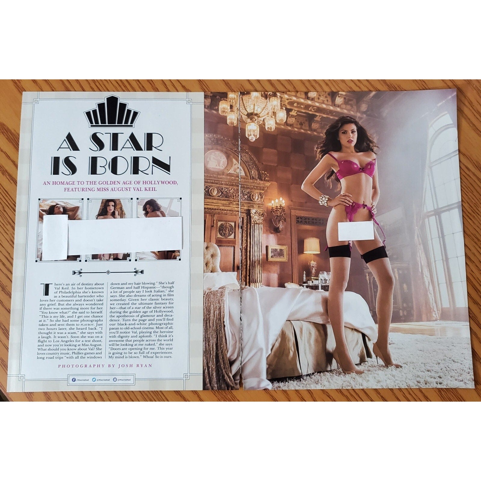 Playboy PICTORIAL ONLY - Playmate VAL KEIL August, 2013 5 pages