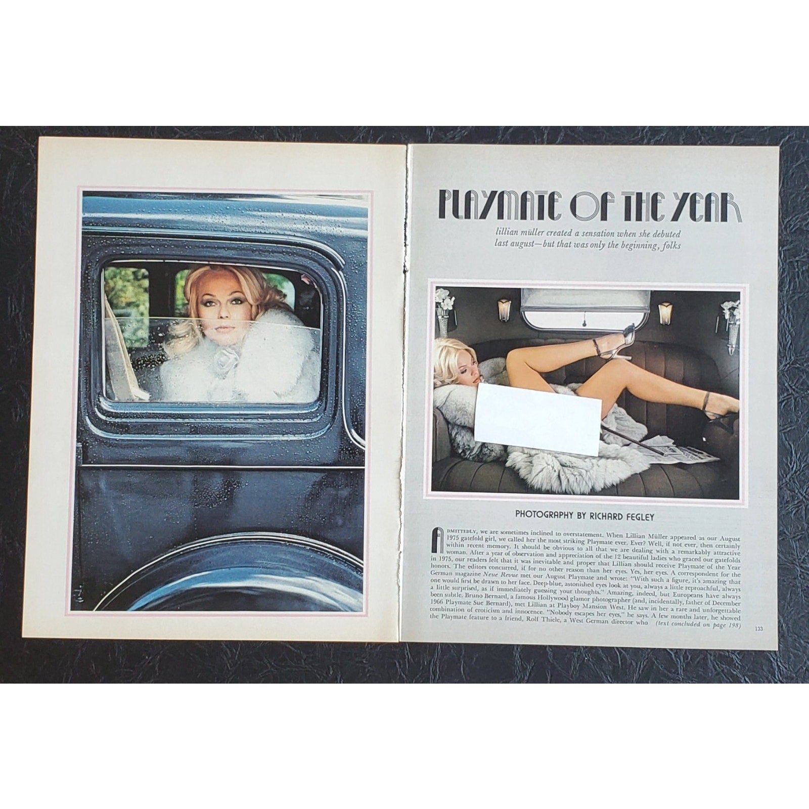 Playboy PICTORIAL ONLY - Playmate PMOY LILLIAN MULLER June, 1976 12 pages