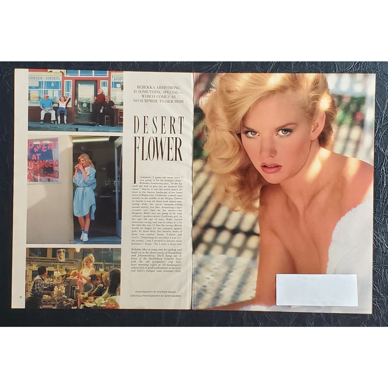 Playboy PICTORIAL ONLY - Playmate REBEKKA ARMSTRONG   September, 1986   7 Pages