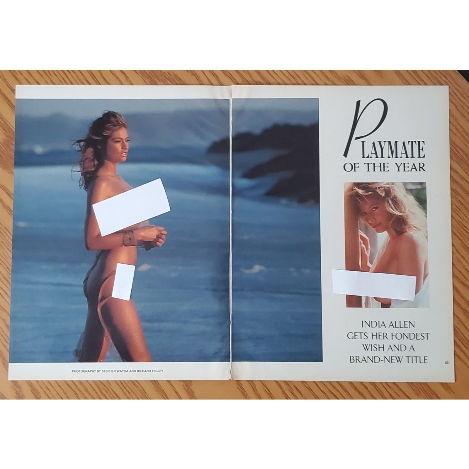 Playboy PICTORIAL ONLY - PMOY INDIA ALLEN    June, 1988   12 pages