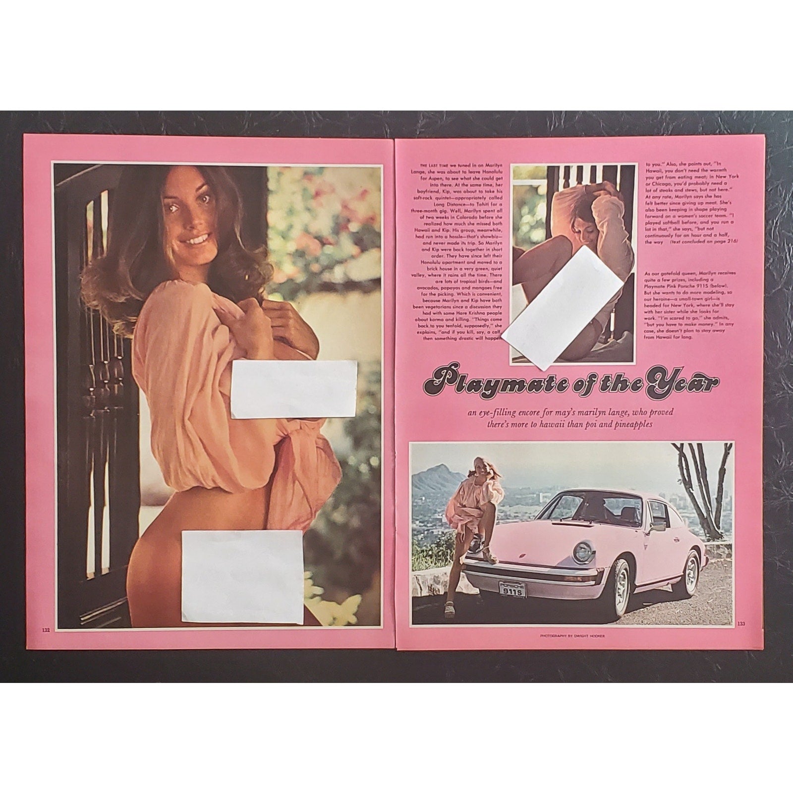 Playboy PICTORIAL ONLY - PMOY MARILYN LANGE    June, 1975   10 Pages