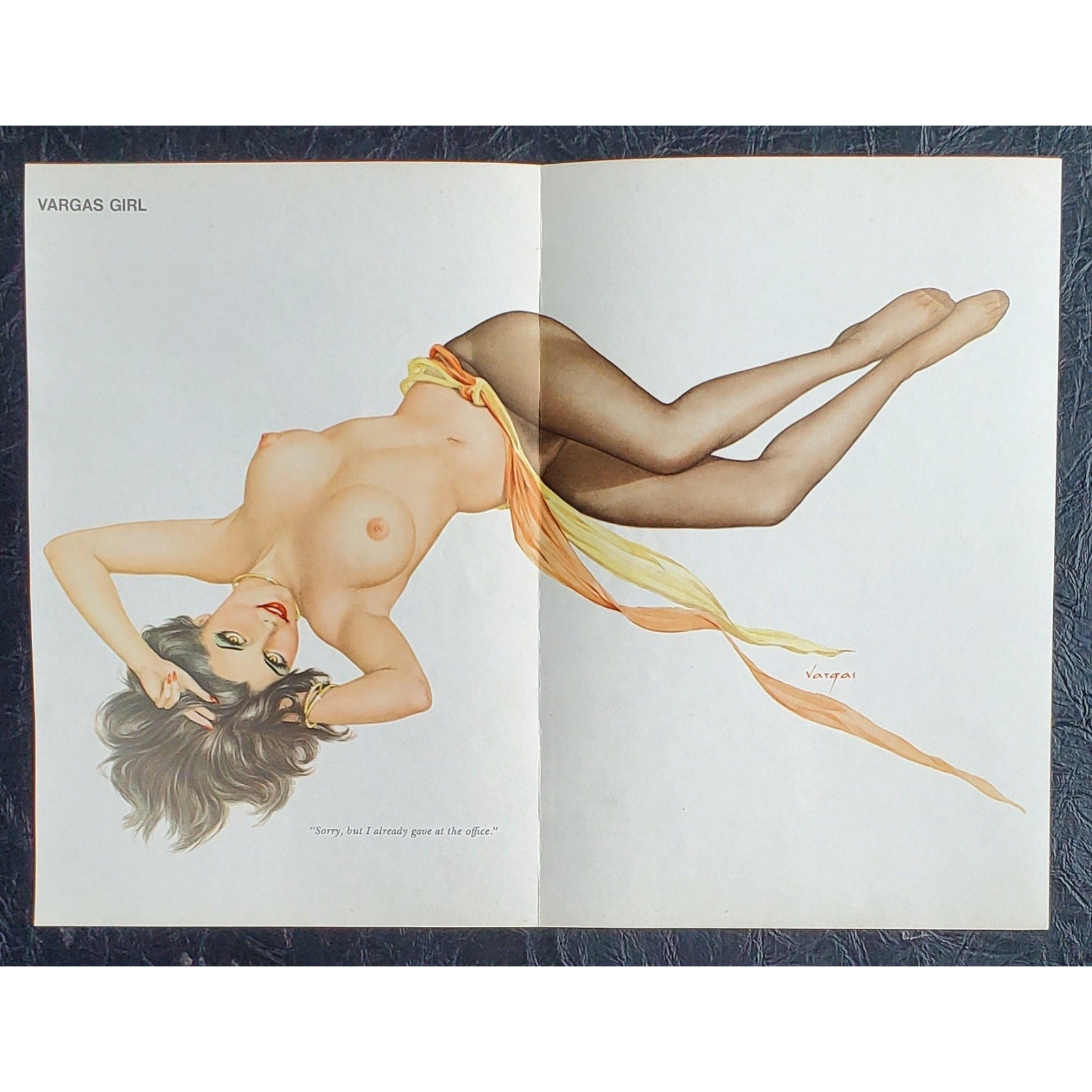 ALBERTO VARGAS Pin-Up Girl from the 1960s / Early 1970s 2Pages