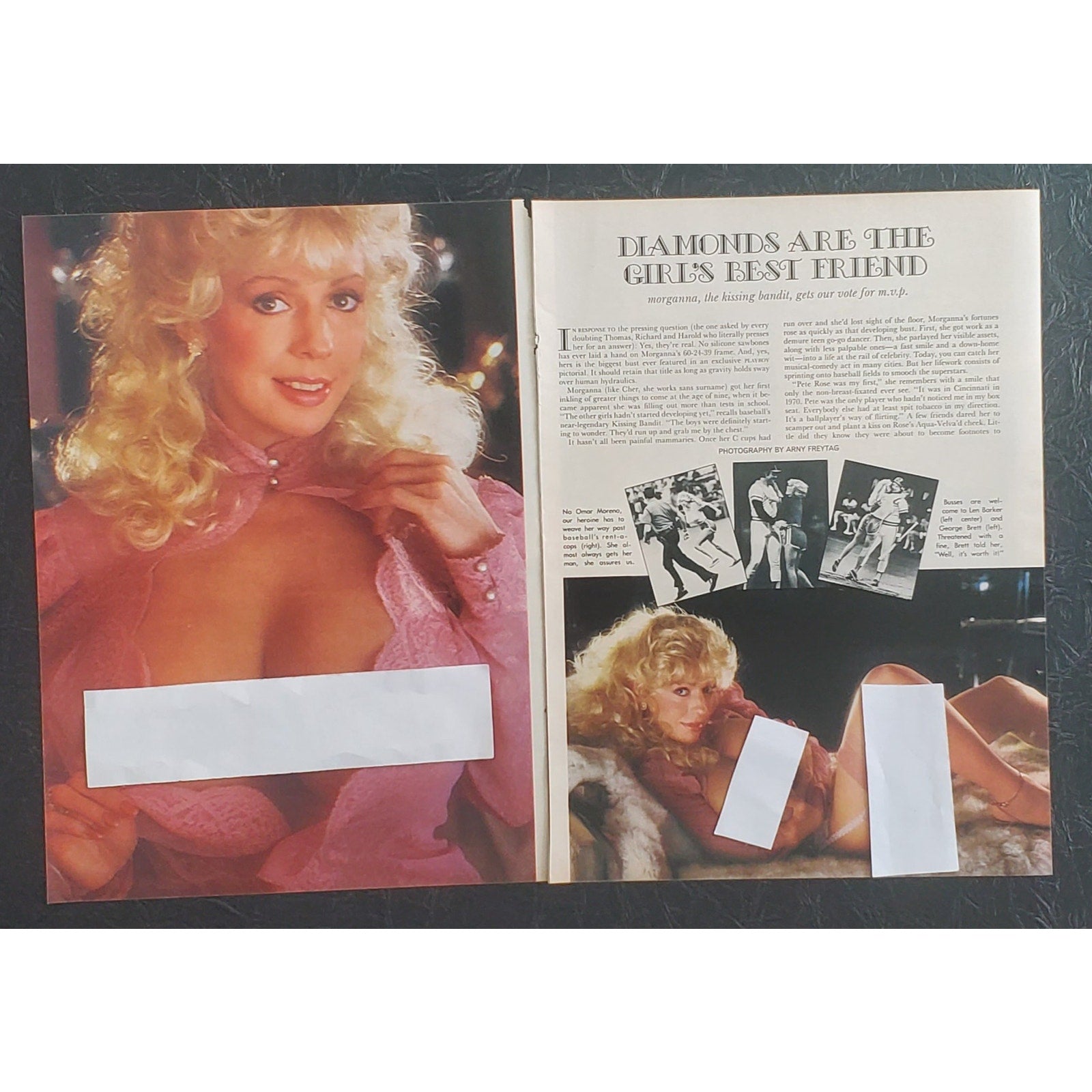 Playboy PICTORIAL ONLY - MORGANNA THE KISSING BANDIT   June, 1983   6 pages