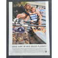 1990s PLAYBOY Magazine AD "WHAT SORT OF MAN READS PLAYBOY" 8" X 11"