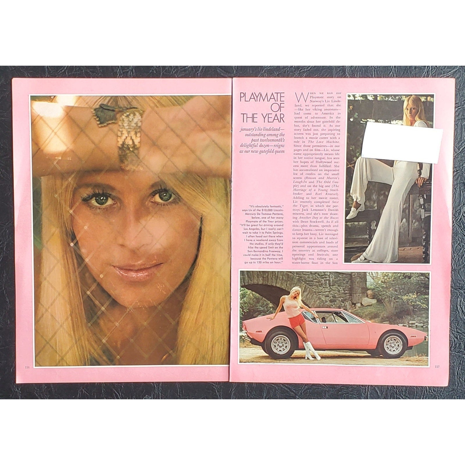 Playboy PICTORIAL ONLY - PMOY LIV LINDELAND June, 1972 8 pgs