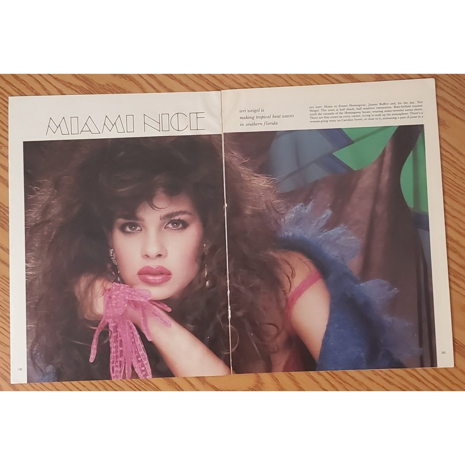 Playboy PICTORIAL ONLY - Playmate TERI WEIGEL April, 1986 9 pages