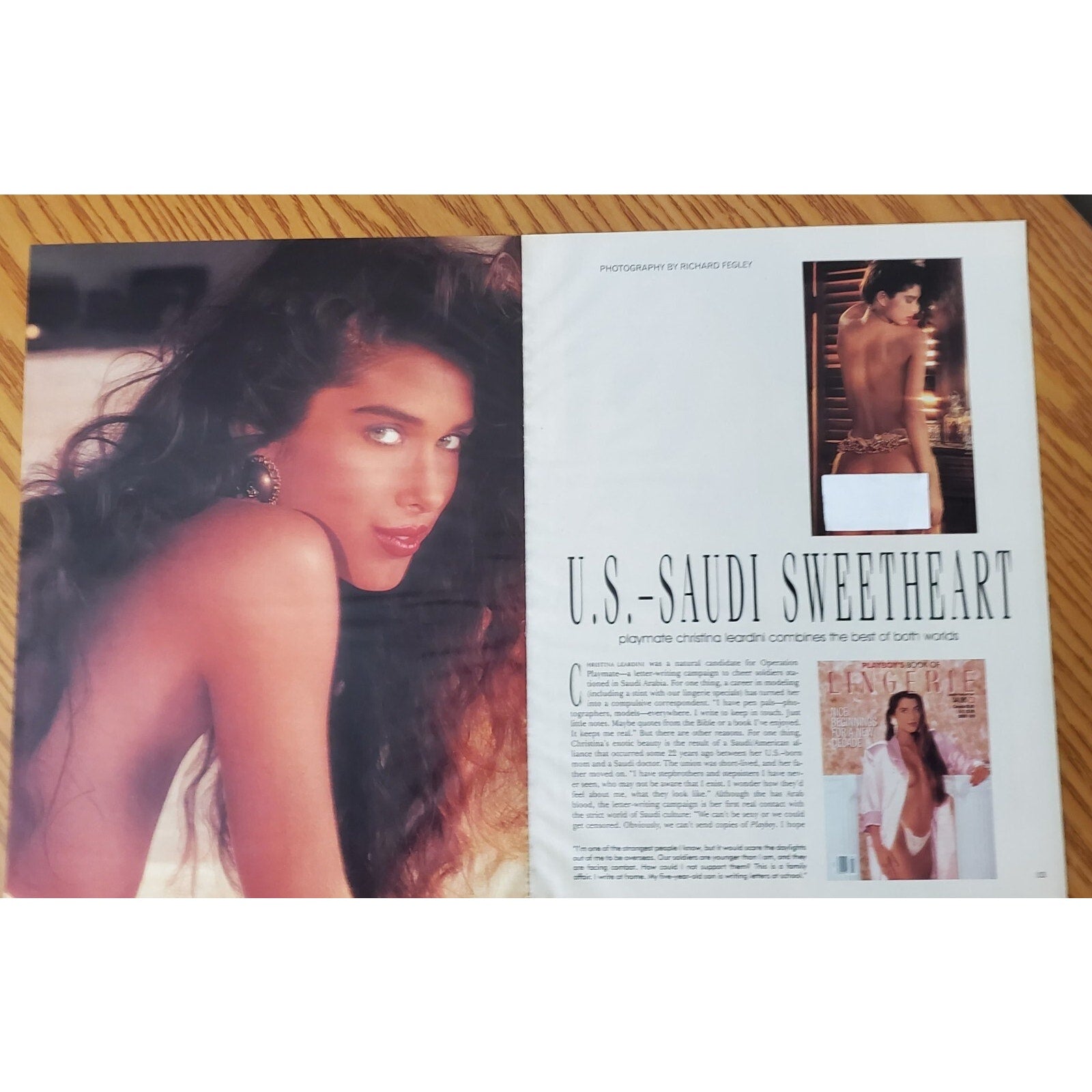 Playboy PICTORIAL ONLY - Playmate CHRISTINA LEARDINI April, 1991 7 pages
