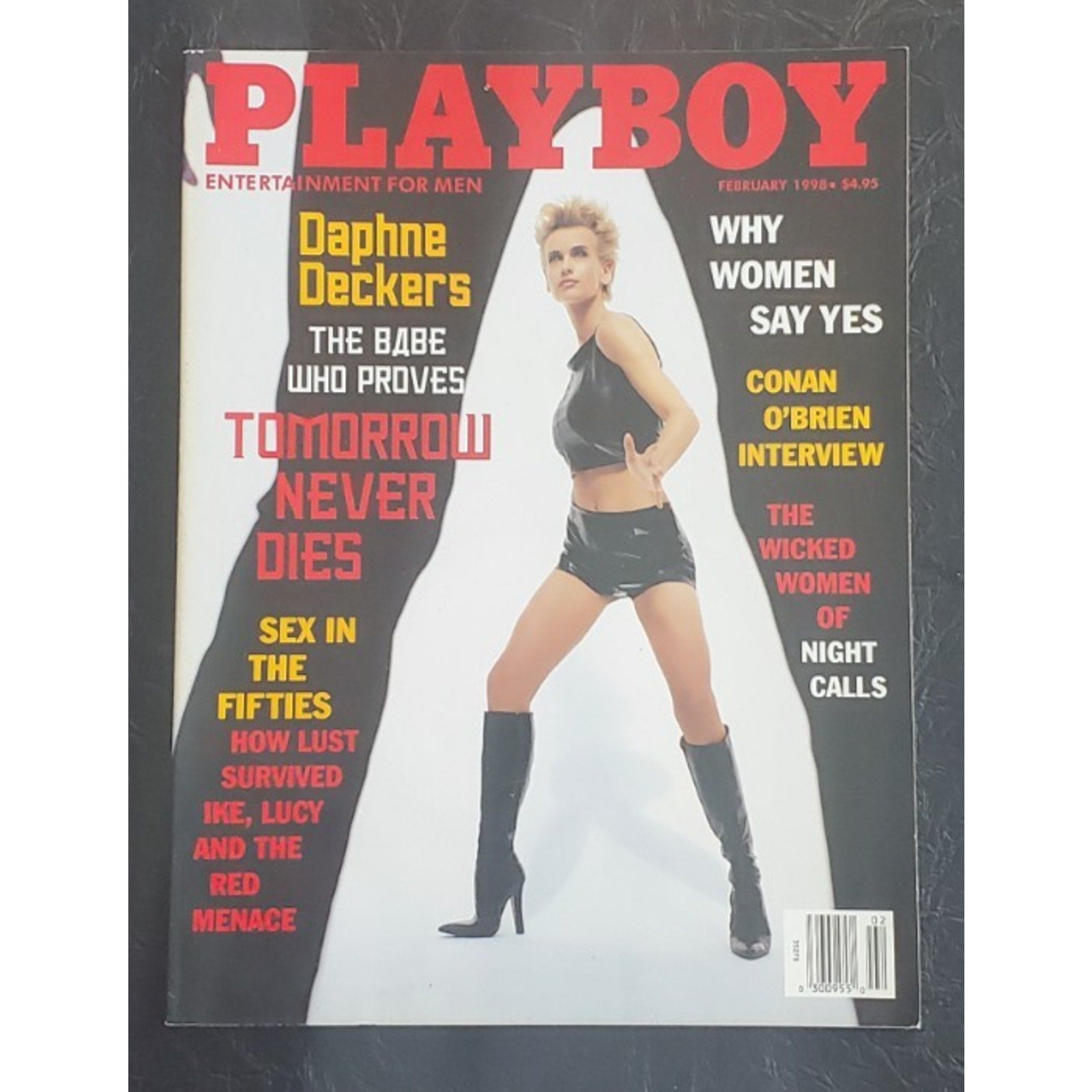 Playboy - February, 1998 Actress DAPHNE DECKERS (Playmate JULIA SCHULTZ)