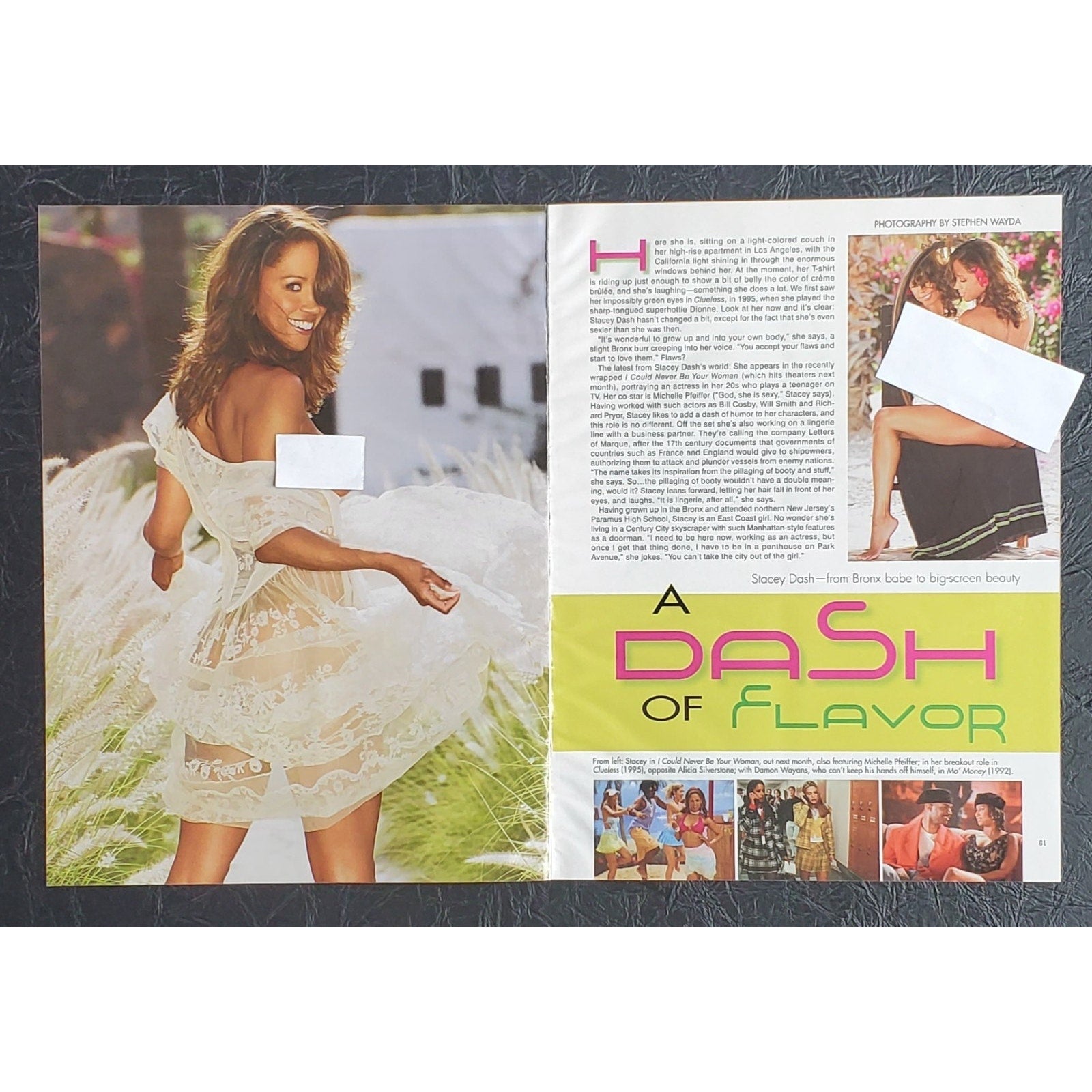 Playboy PICTORIAL ONLY - Actress STACY DASH August, 2006 6 Pages