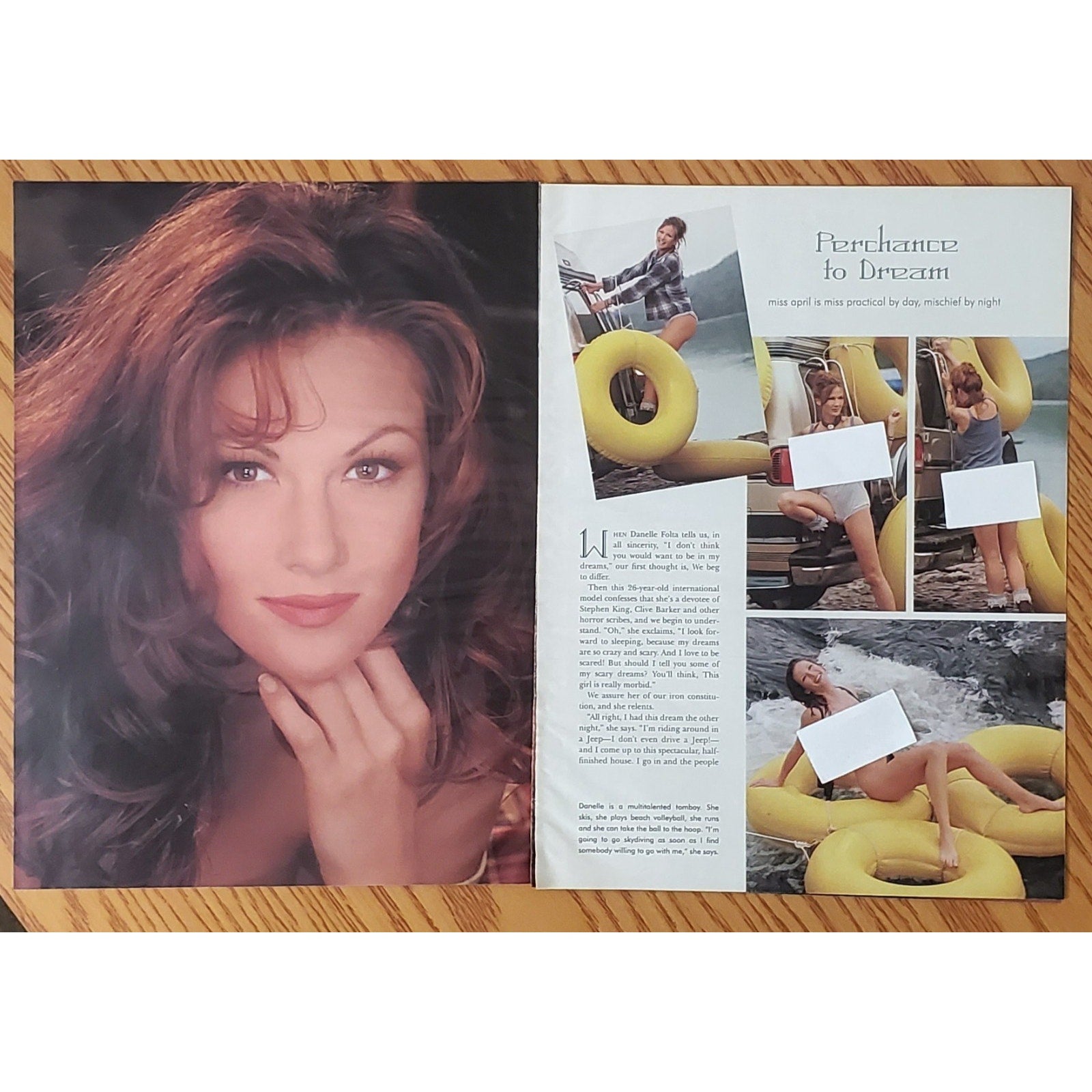 Playboy PICTORIAL ONLY - Playmate DANELLE FOLTA April, 1995 7 pages