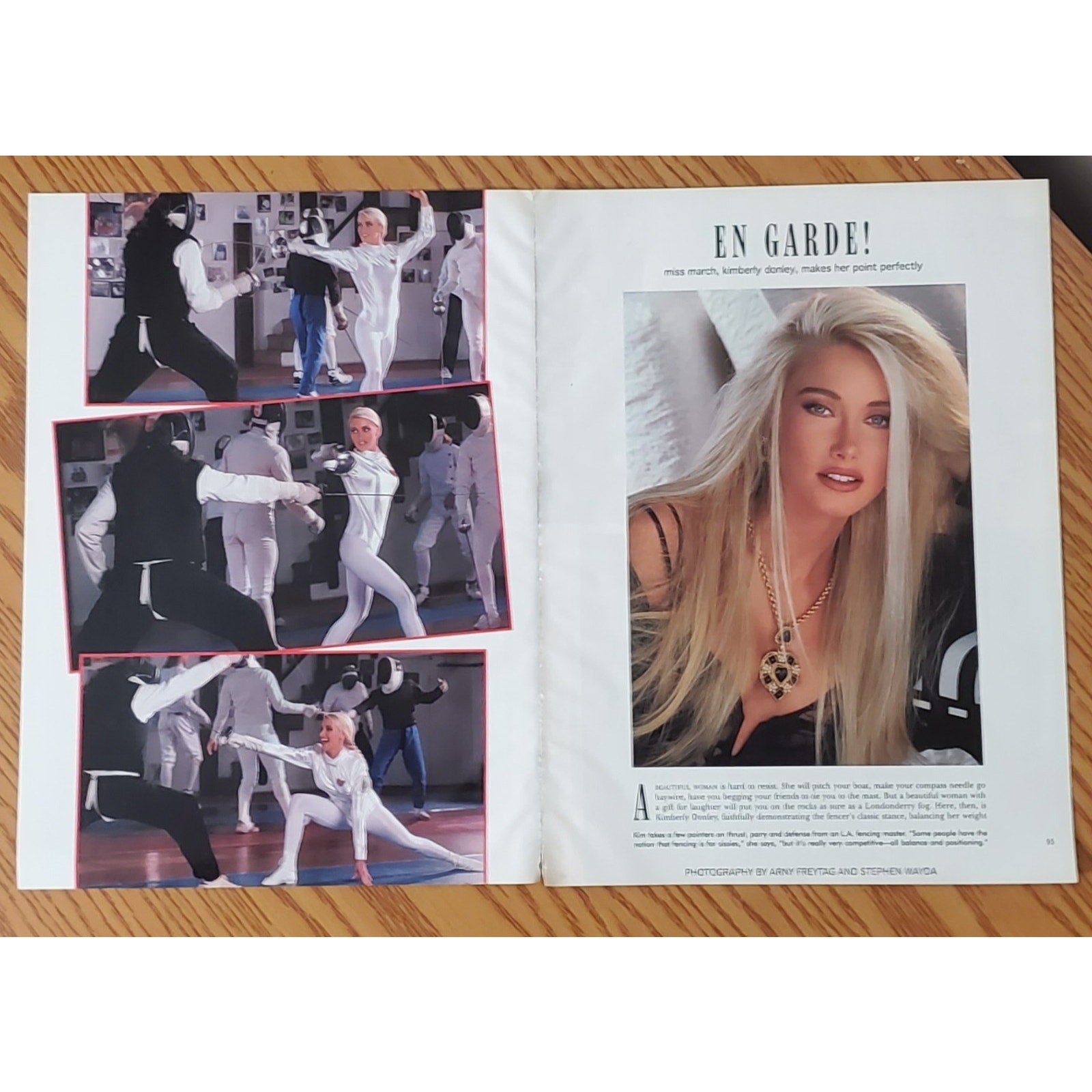 Playboy PICTORIAL ONLY - Playmate KIMBERLY DONLEY March, 1993 7 pages