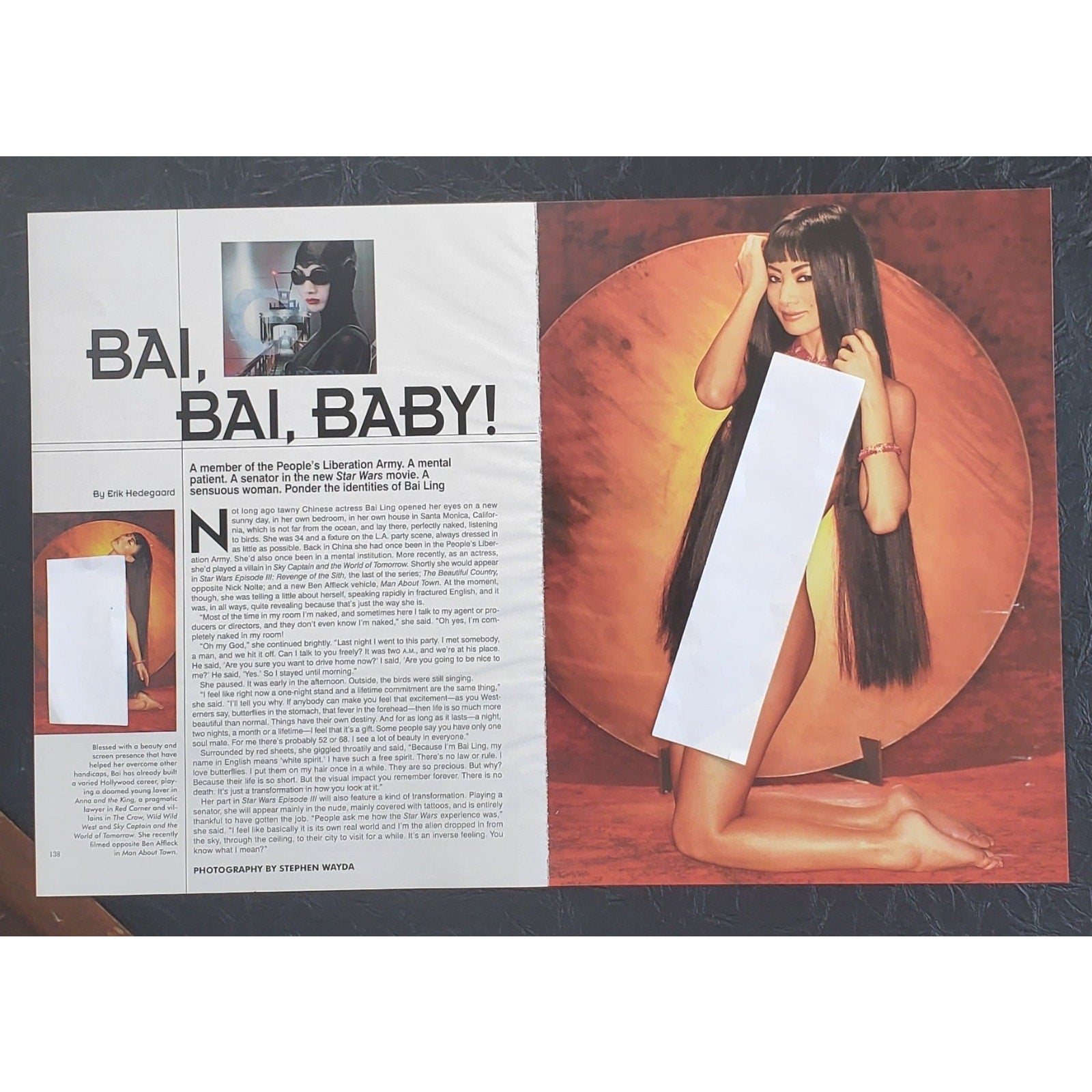 Playboy PICTORIAL ONLY - Actress BAI LING June , 2005 8 pages