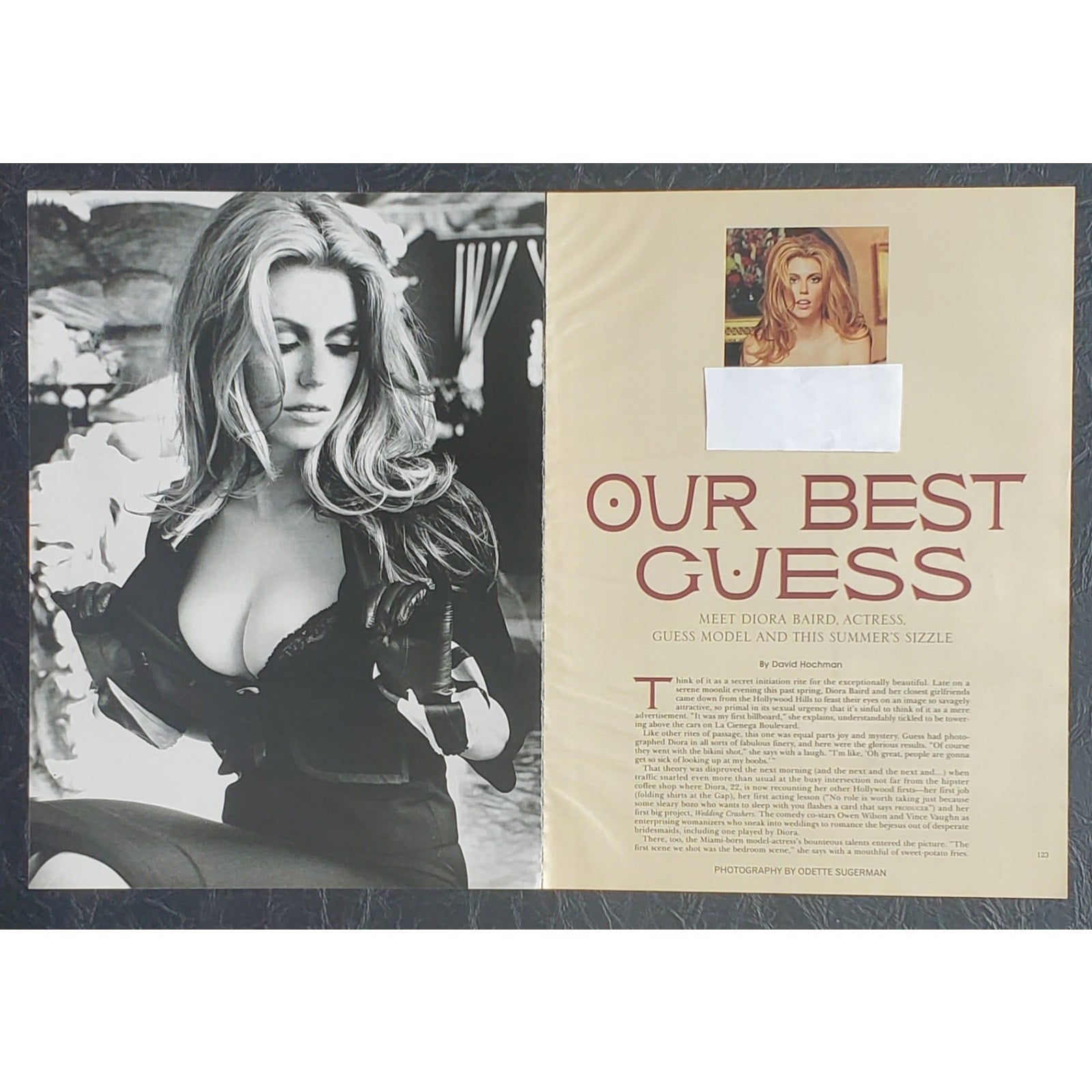 Playboy PICTORIAL ONLY - Guess Model DIORA BAIRD August, 2005 10 pages