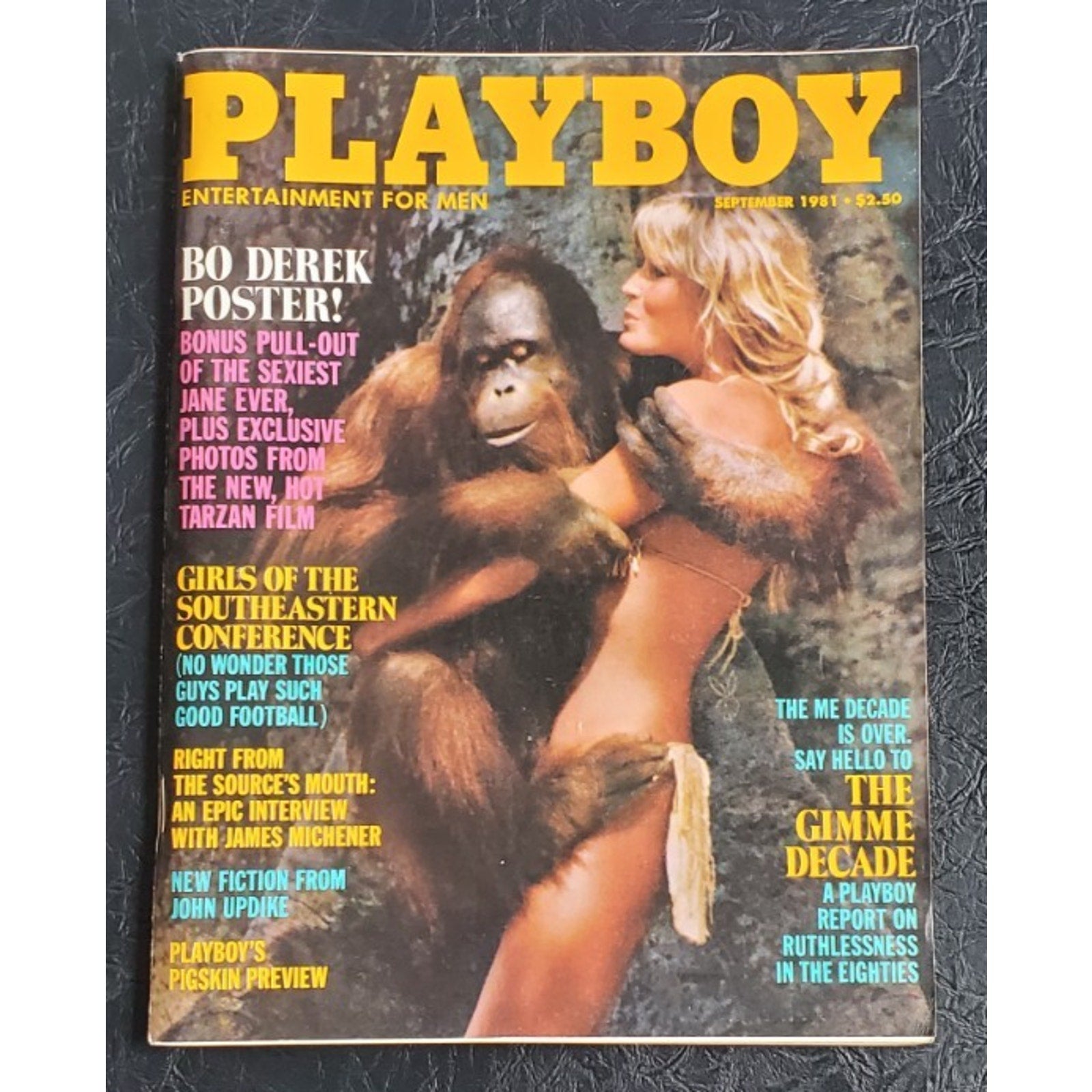 Playboy - Sept, 1981 BO DEREK (Playmate SUSAN SMITH) POSTER INCLUDED