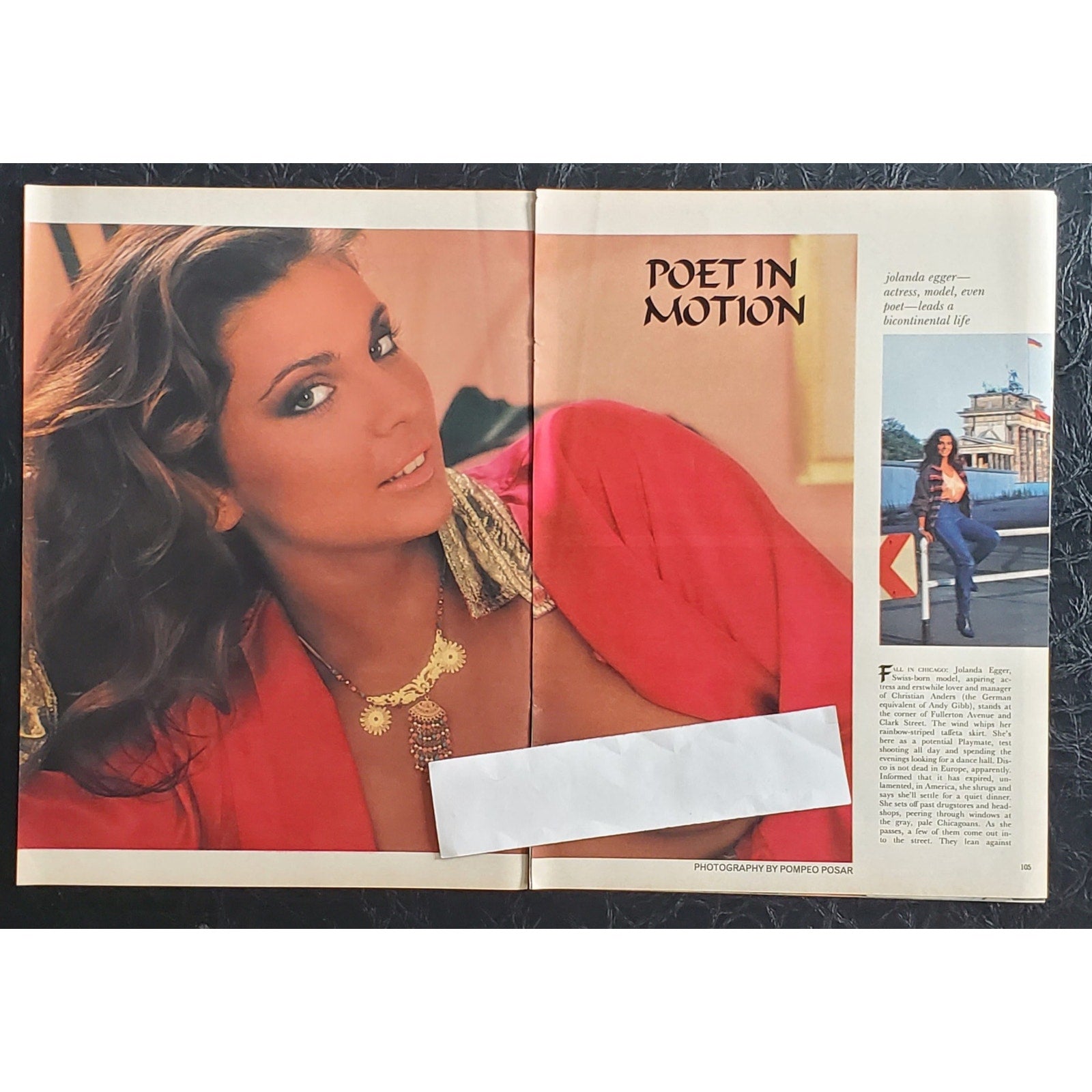 Playboy PICTORIAL ONLY - Playmate JOLANDA EGGER    June, 1983   9 Pages