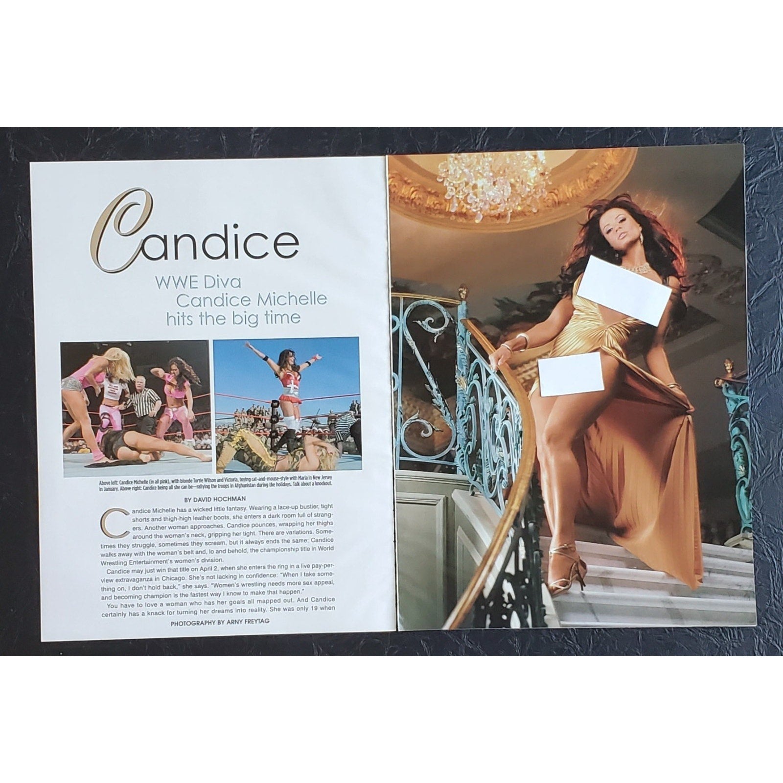 Playboy PICTORIAL ONLY - WWE Diva CANDICE MICHELLE April, 2006 10 Pages