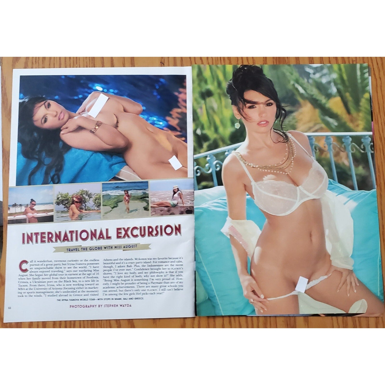 Playboy PIN UP / PICTORIAL ONLY - Playmate IRYNA IVANOVA Aug, 2011 5 pages