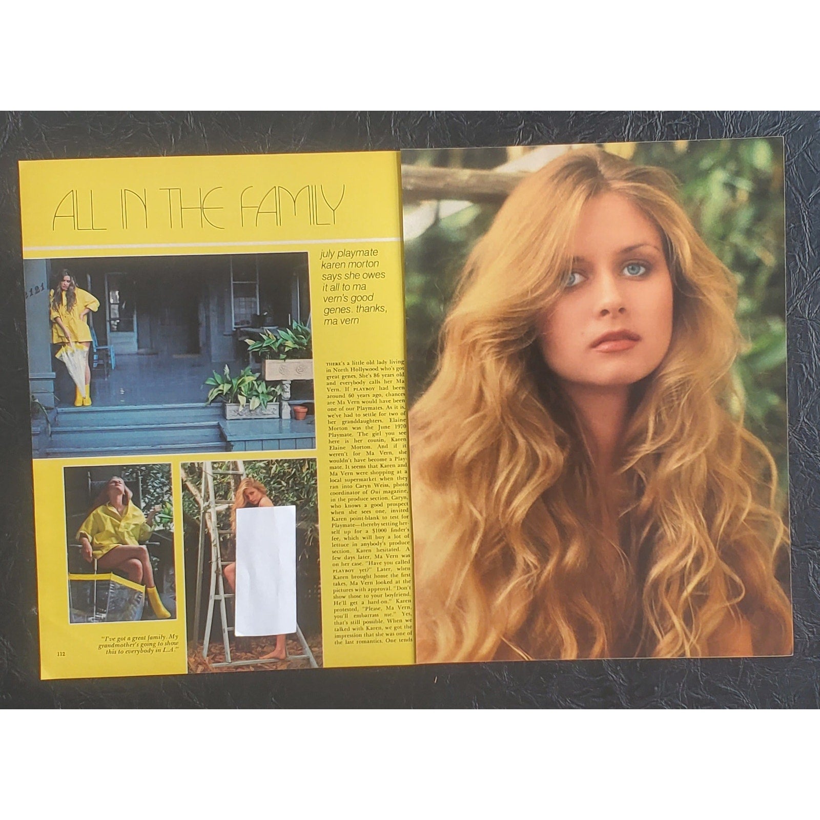Playboy PICTORIAL ONLY - Playmate KAREN MORTON   July, 1978  7 pages