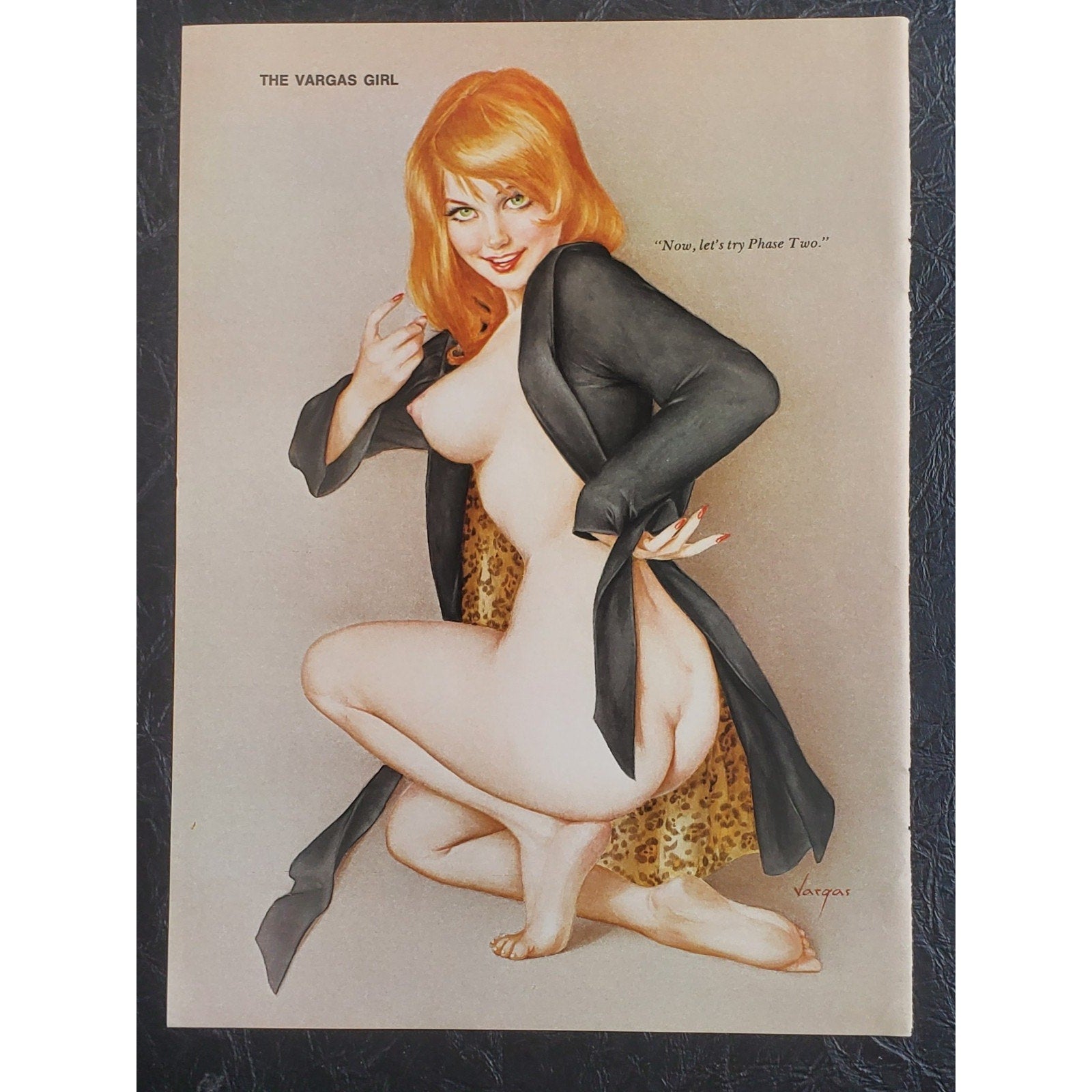 ALBERTO VARGAS Pin-Up Girl from the 1960s / Early 1970s