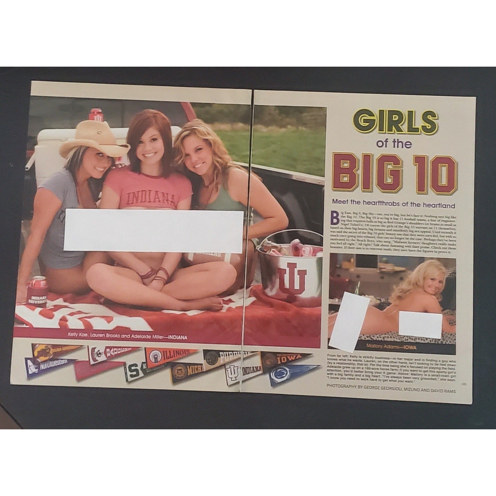 Playboy PICTORIAL ONLY - GIRLS OF THE BIG 10 October, 2008 10 Pages