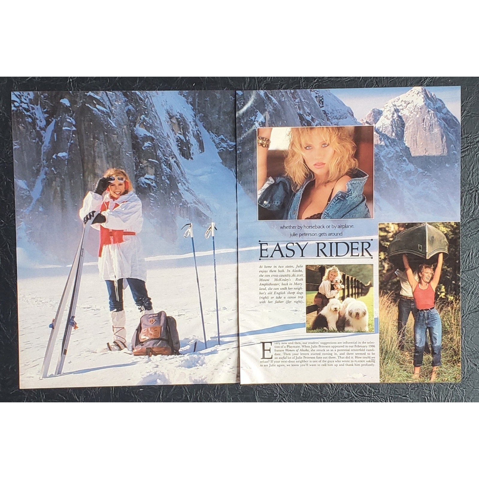 Playboy PICTORIAL ONLY - Playmate JULIE PETERSON February, 1987 7 pages