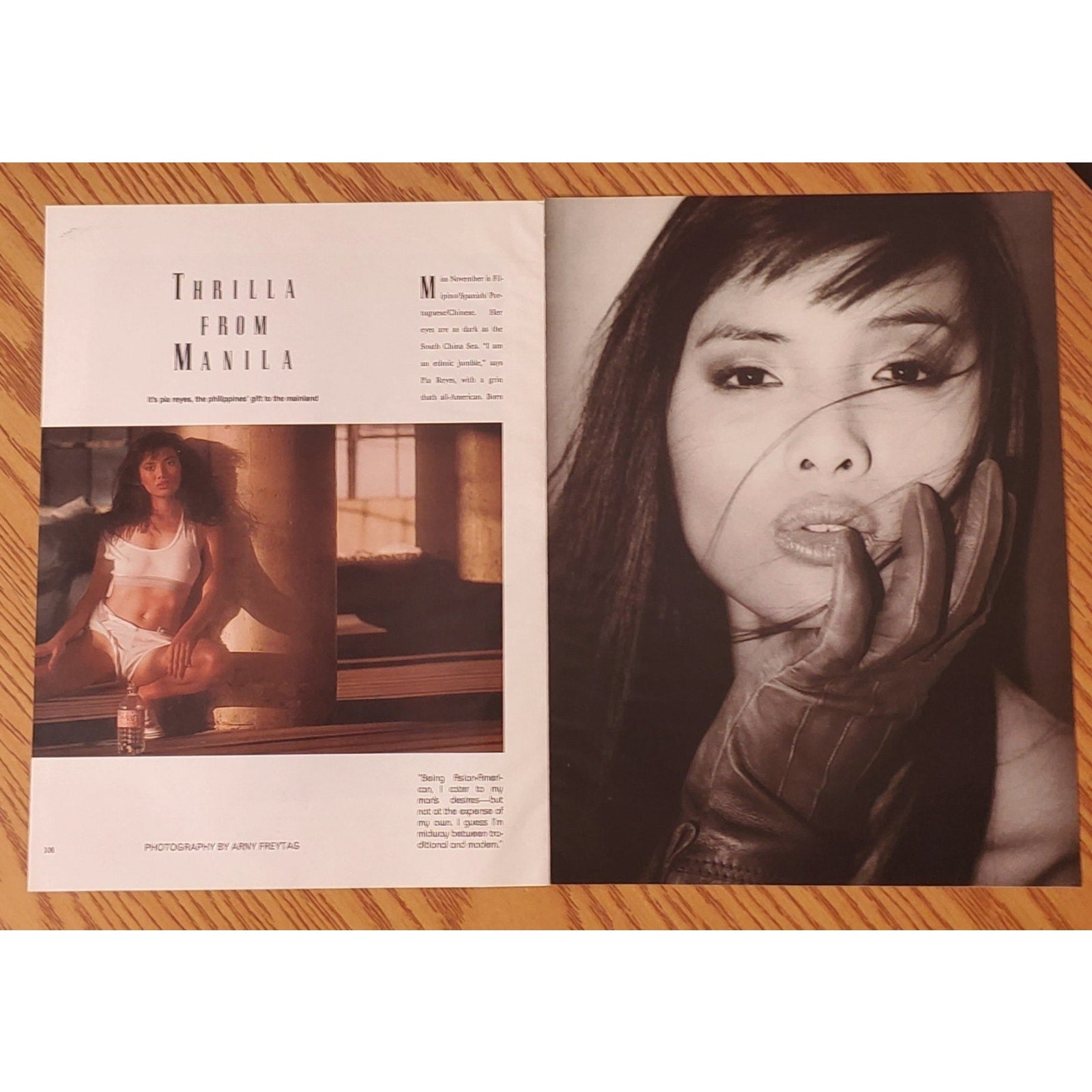Playboy PICTORIAL ONLY - Playmate PIA REYES November, 1988 7 pages