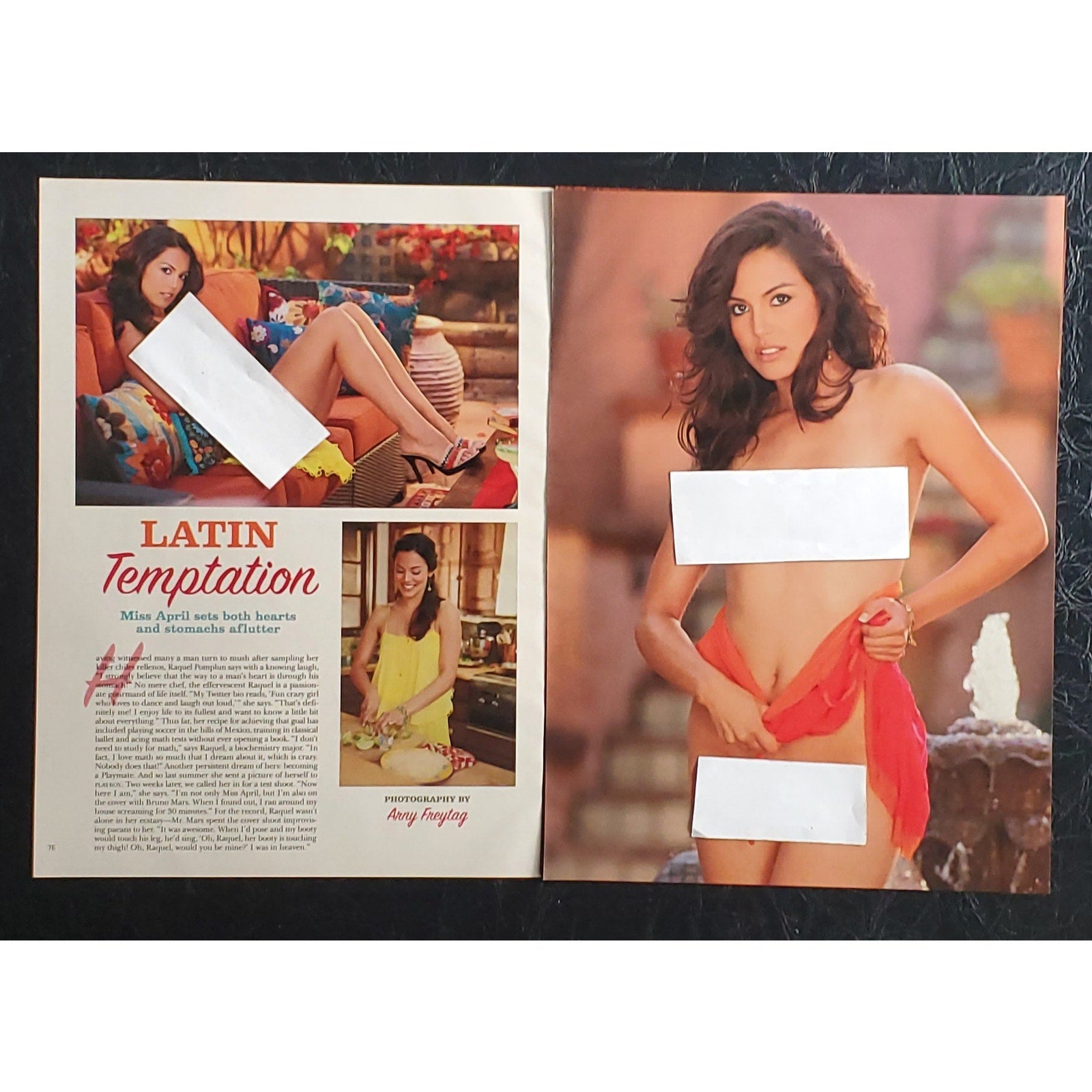 Playboy PICTORIAL ONLY - Playmate RAQUEL POMPLUN   April, 2012   5 Pages