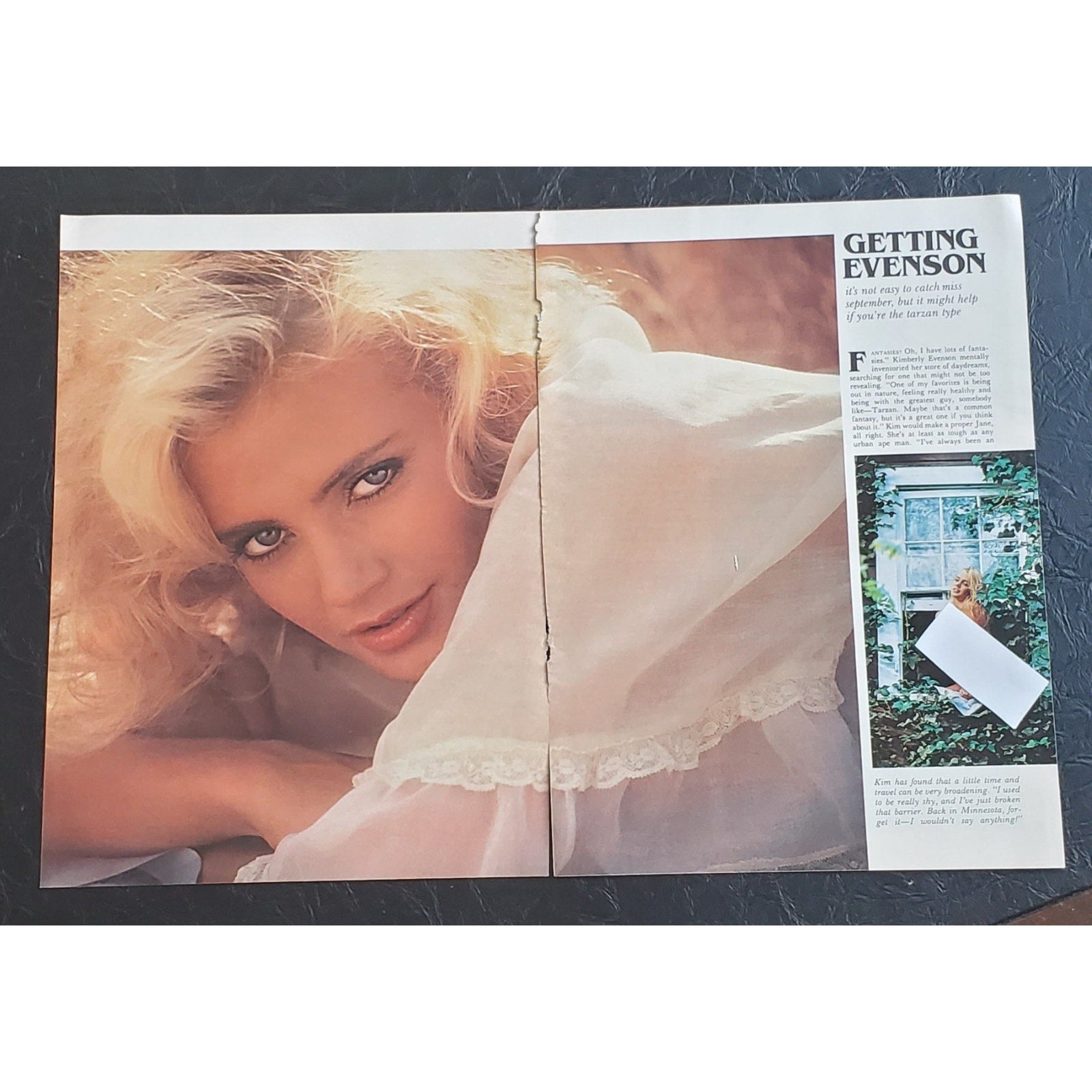 Playboy PICTORIAL ONLY - Playmate KIMBERLY EVENSON September, 1984 9 pages