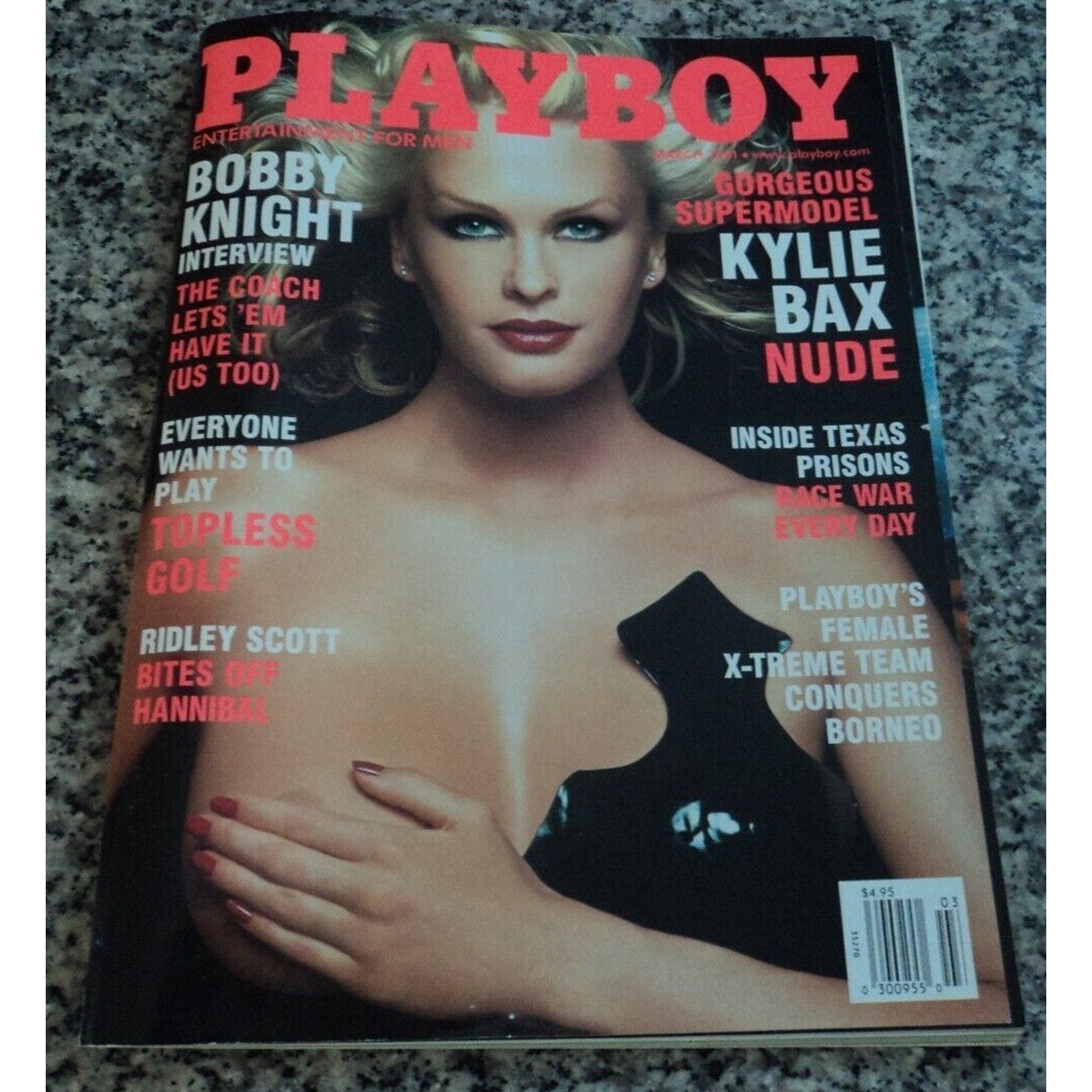 Playboy - March, 2001 Supermodel KYLIE BAX (Playmate MIRIAM GONZALEZ)