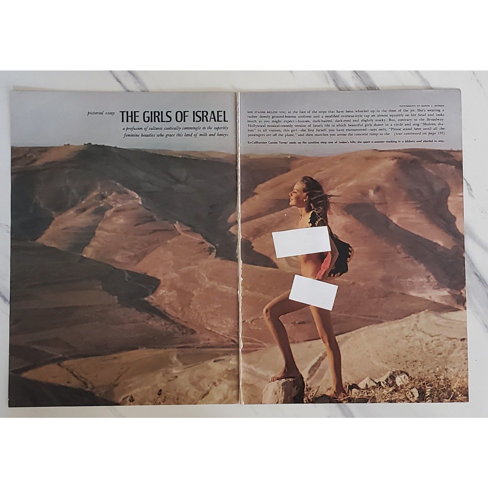 Playboy PICTORIAL ONLY - THE GIRLS OF ISRAEL April, 1970 10 Pages