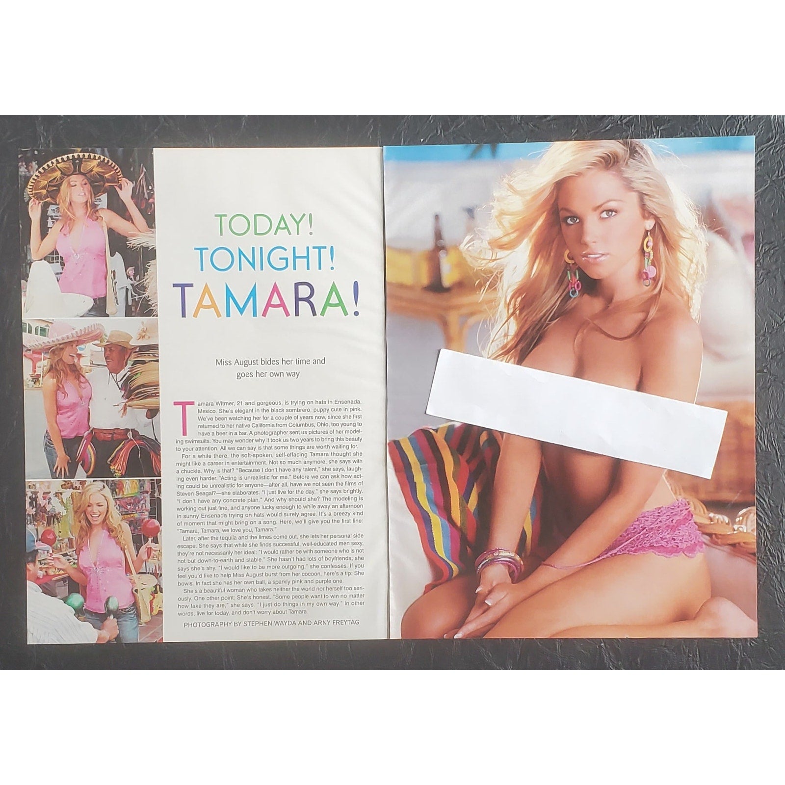Playboy PICTORIAL ONLY - Playmate TAMARA WITMER   August, 2005   7 pages