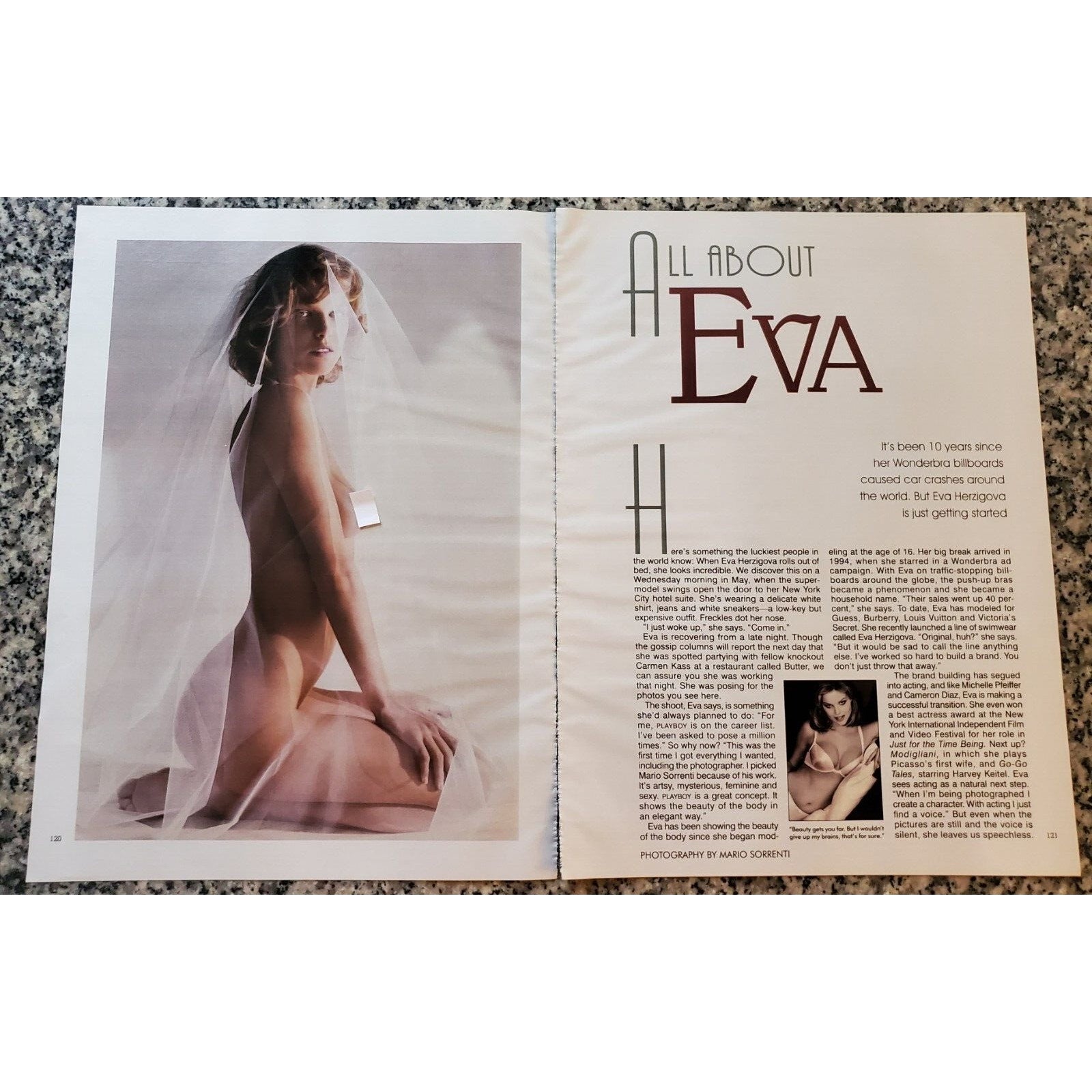 Playboy PICTORIAL ONLY - Supermodel EVA HERZIGOVA August, 2004