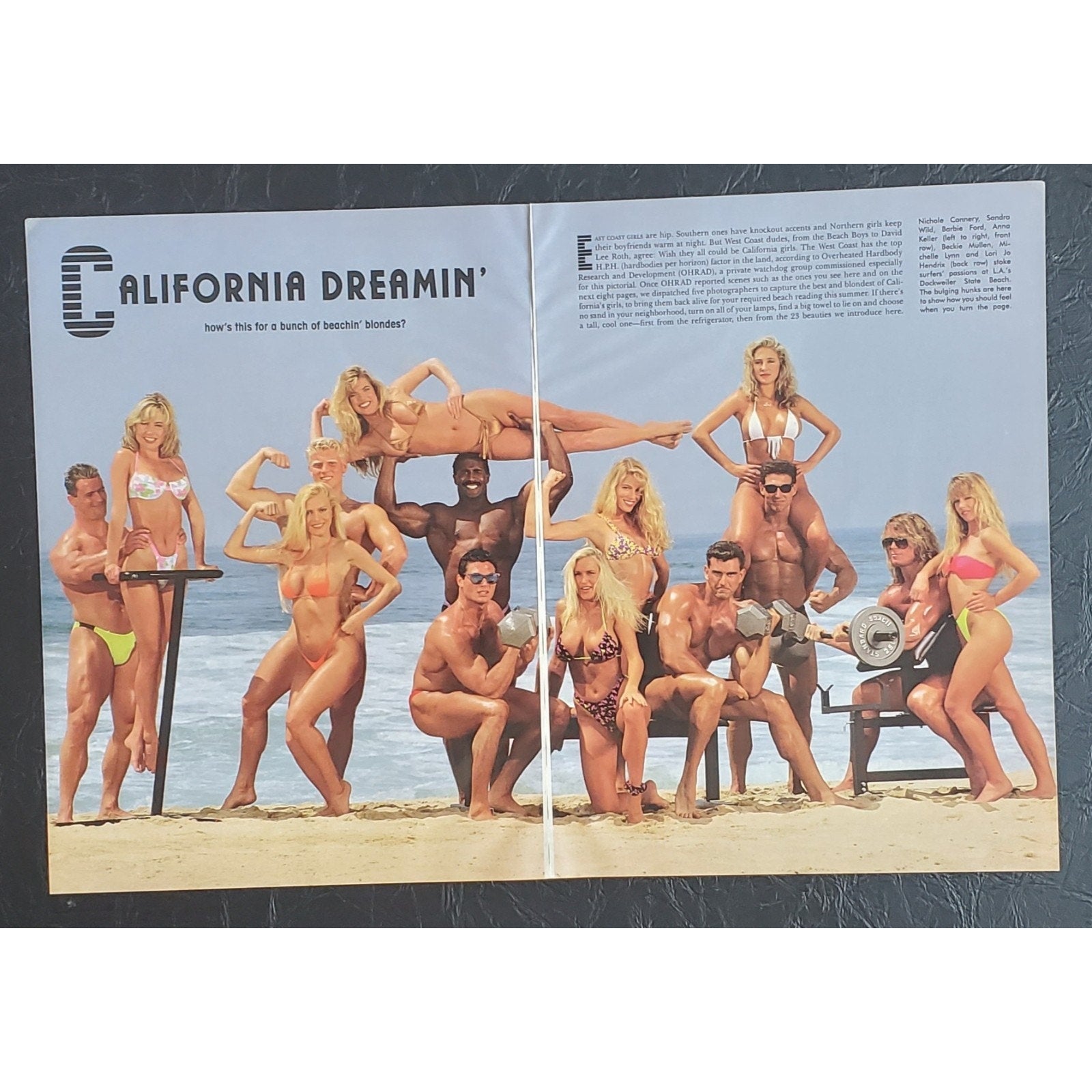 Playboy PICTORIAL ONLY - CALIFORNIA BLONDES August, 1991 10 pages