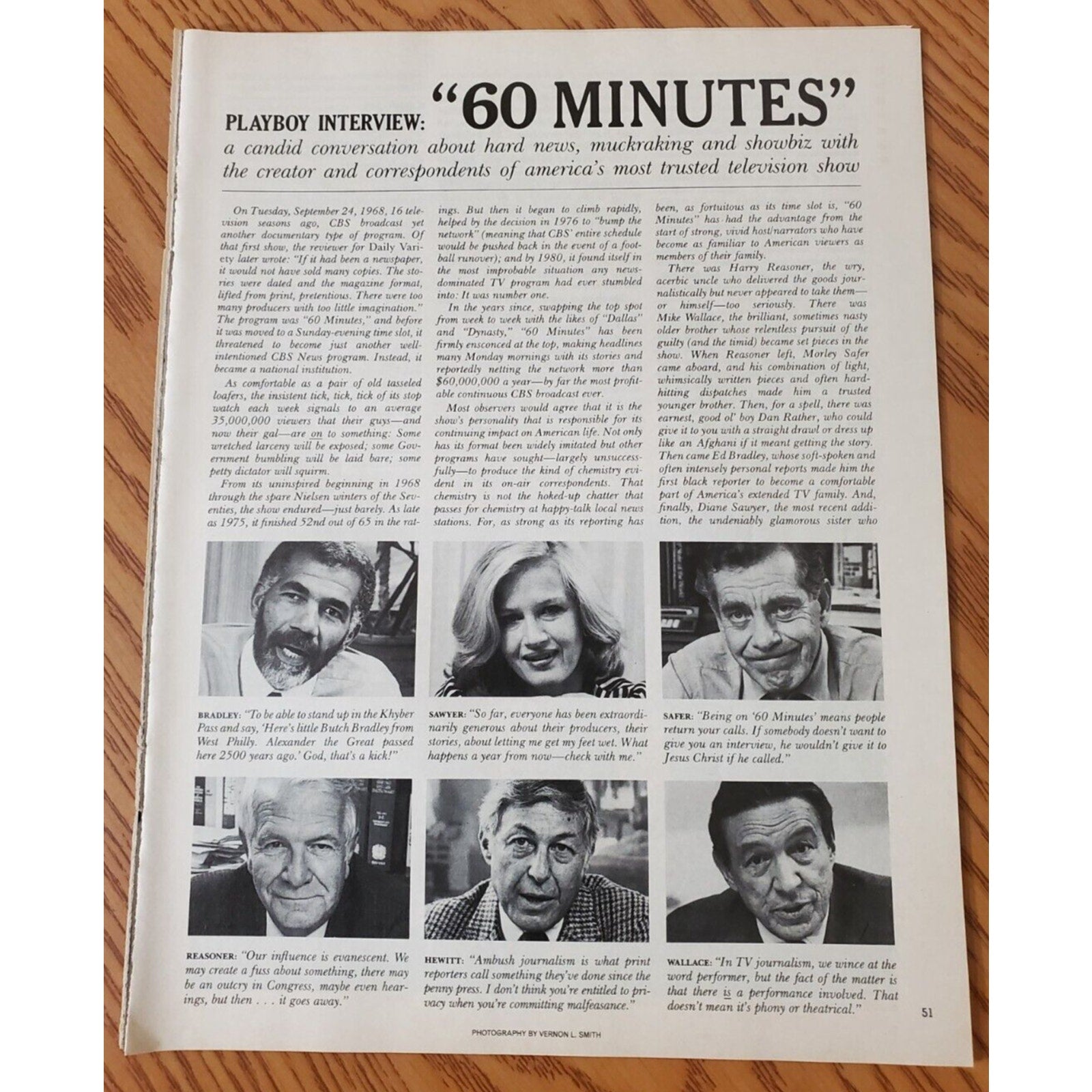 Playboy INTERVIEW - Cast of "60 MINUTES" March 1985