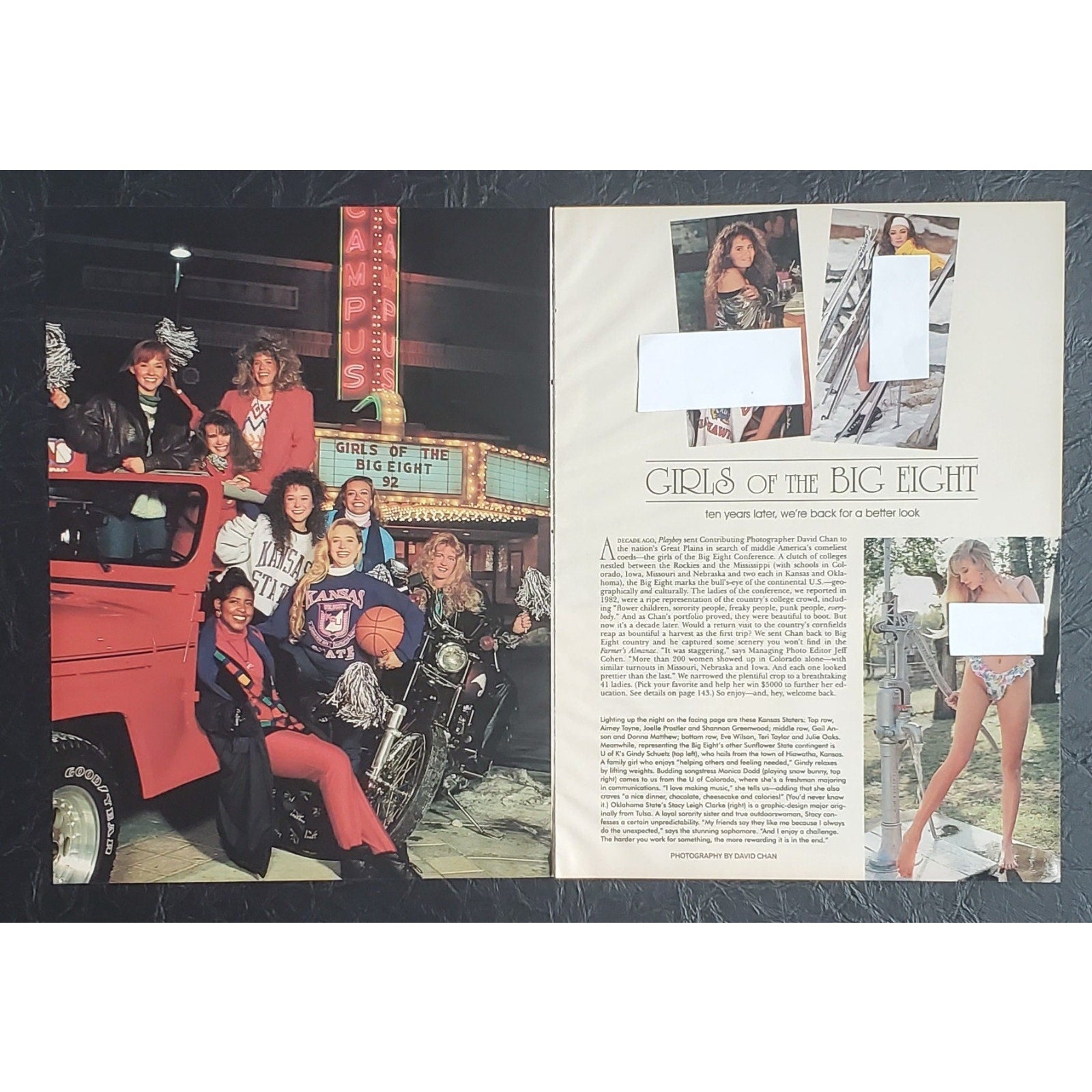 Playboy PICTORIAL ONLY - GIRLS OF THE BIG 8 April, 2002 10 Pages