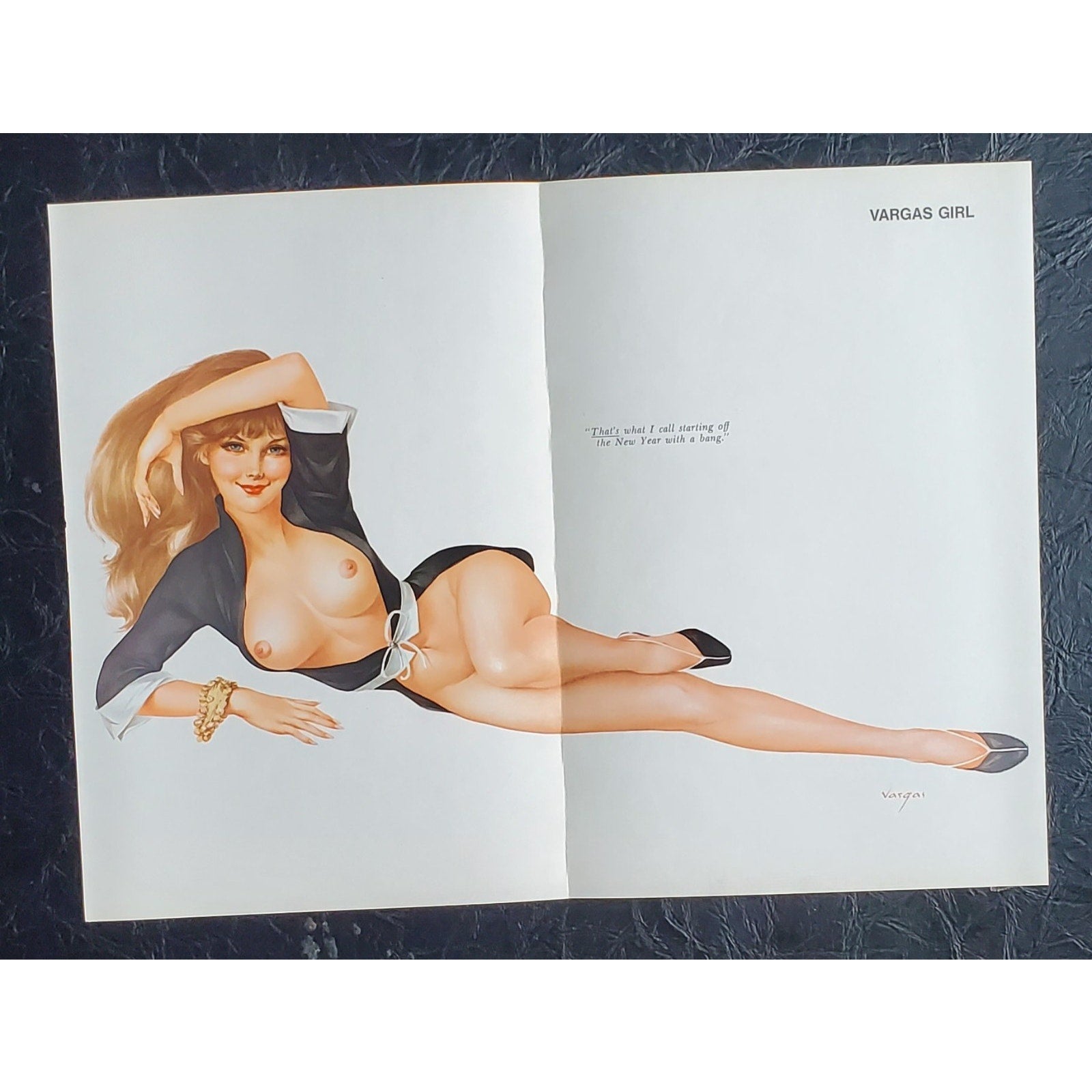 ALBERTO VARGAS Pin-Up Girl from the 1960s / Early 1970s 2Pages