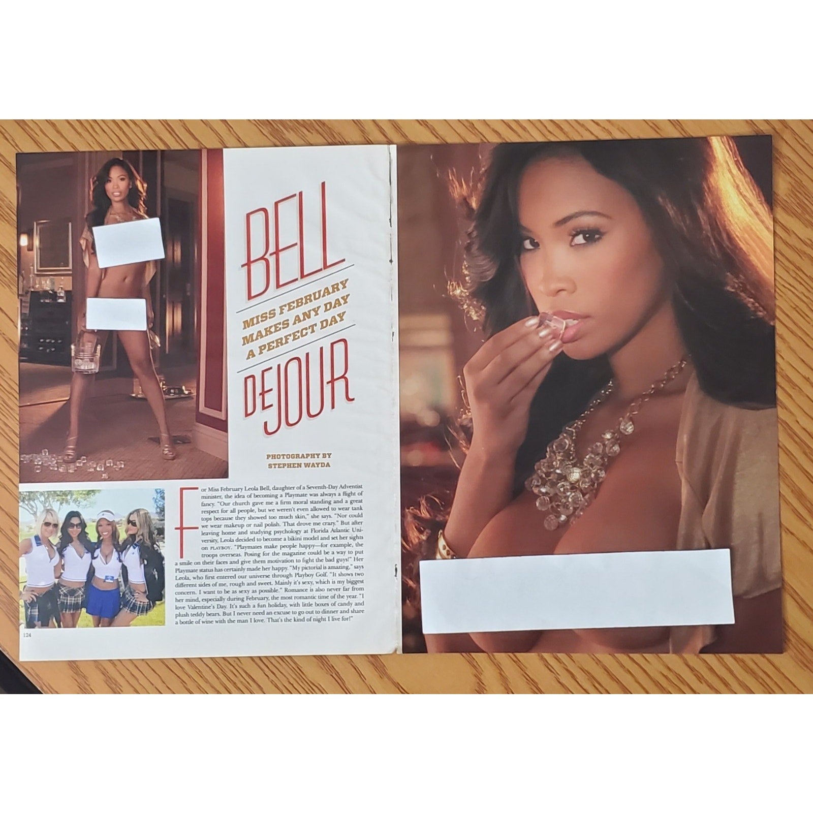 Playboy PICTORIAL ONLY - Playmate LEOLA BELL February, 2012 4 pages