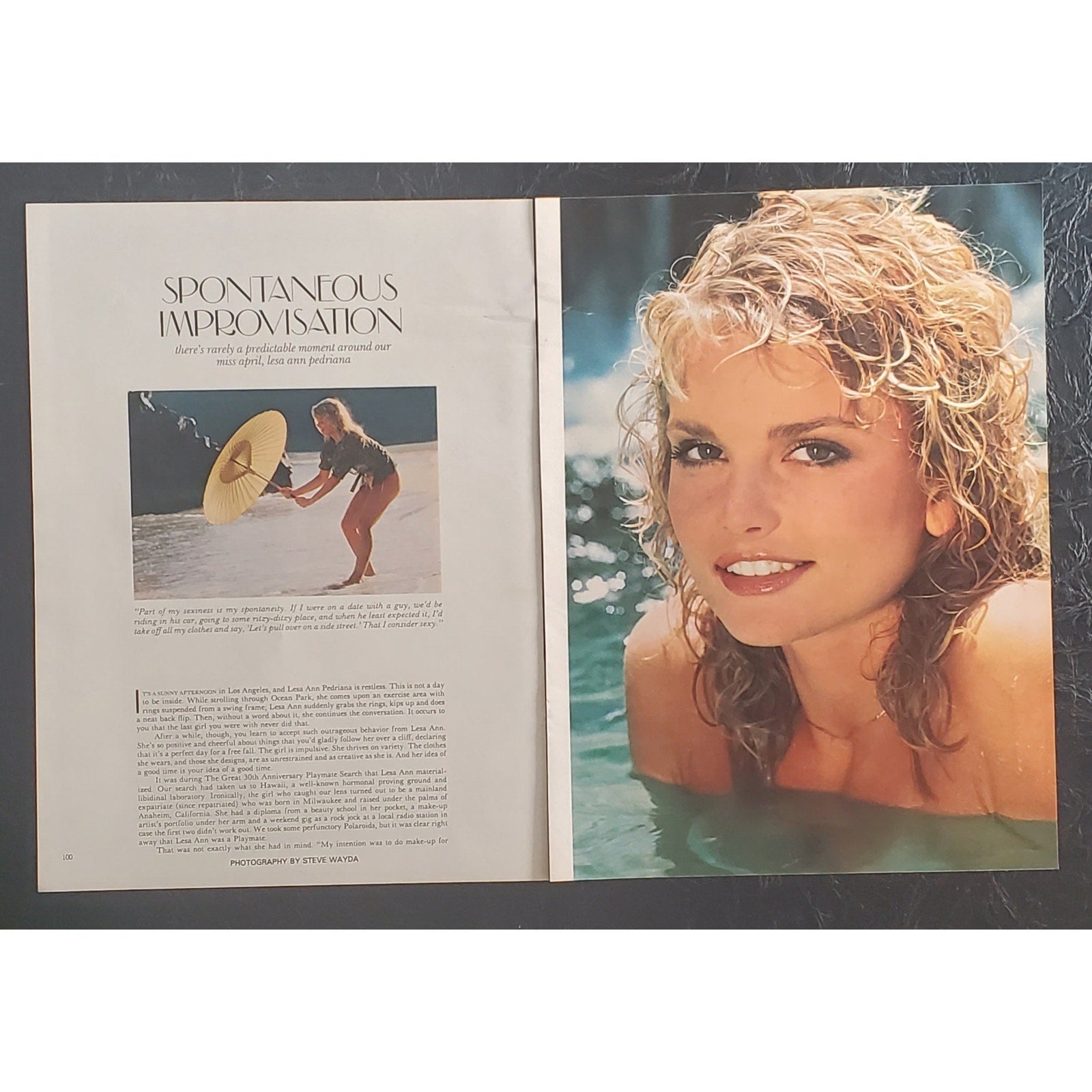 Playboy PICTORIAL ONLY - Playmate LESA ANN PEDRIANA    April, 1984   9 Pages