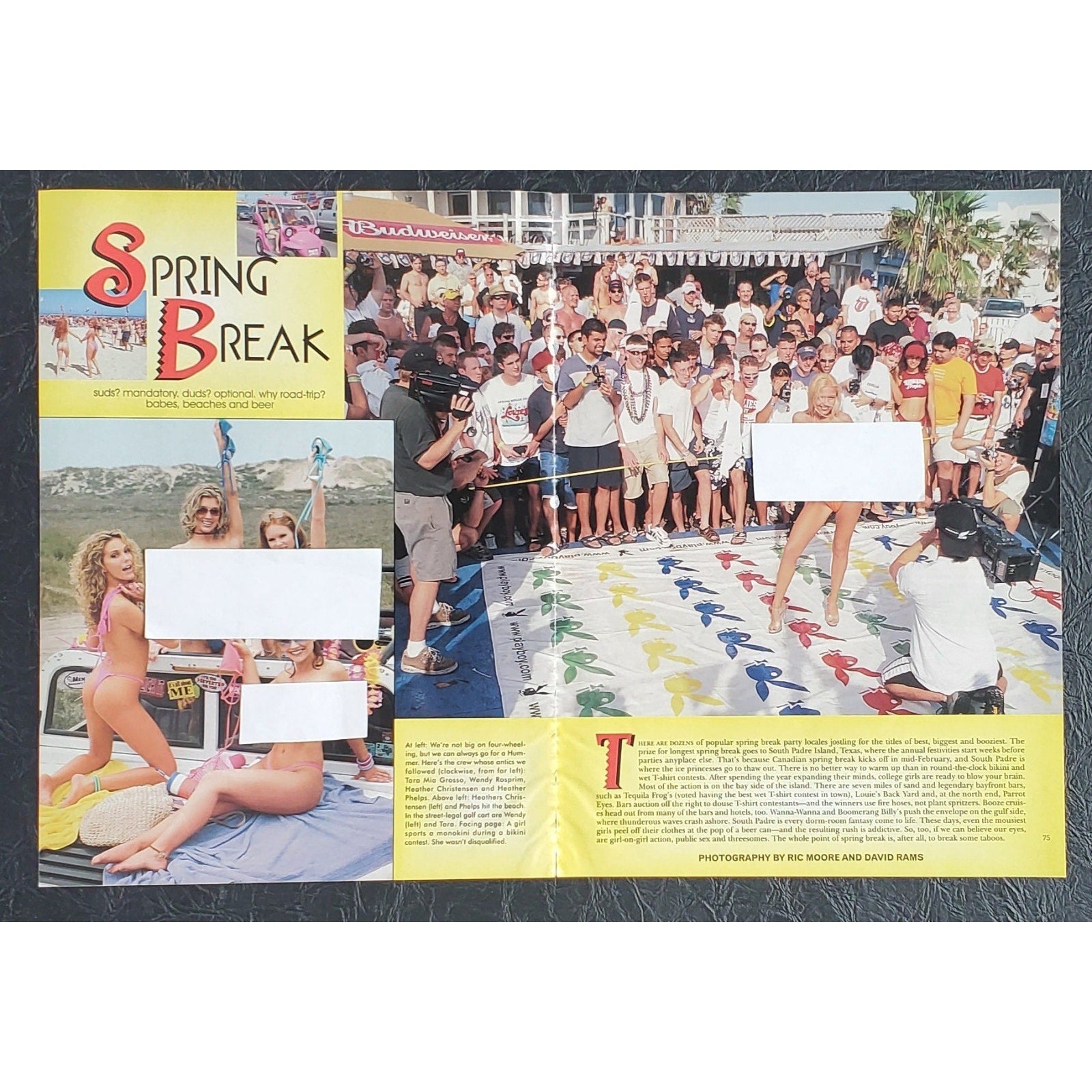 Playboy PICTORIAL ONLY - SPRING BREAK April, 2002 6 Pages