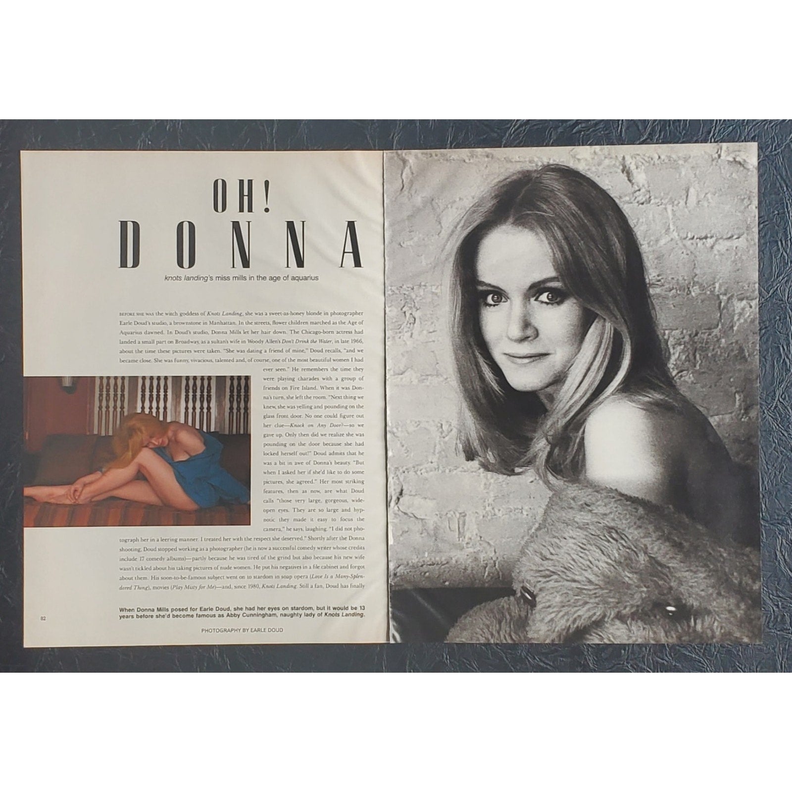 Playboy PICTORIAL ONLY - Actress DONNA MILLS November, 1989 6 pages