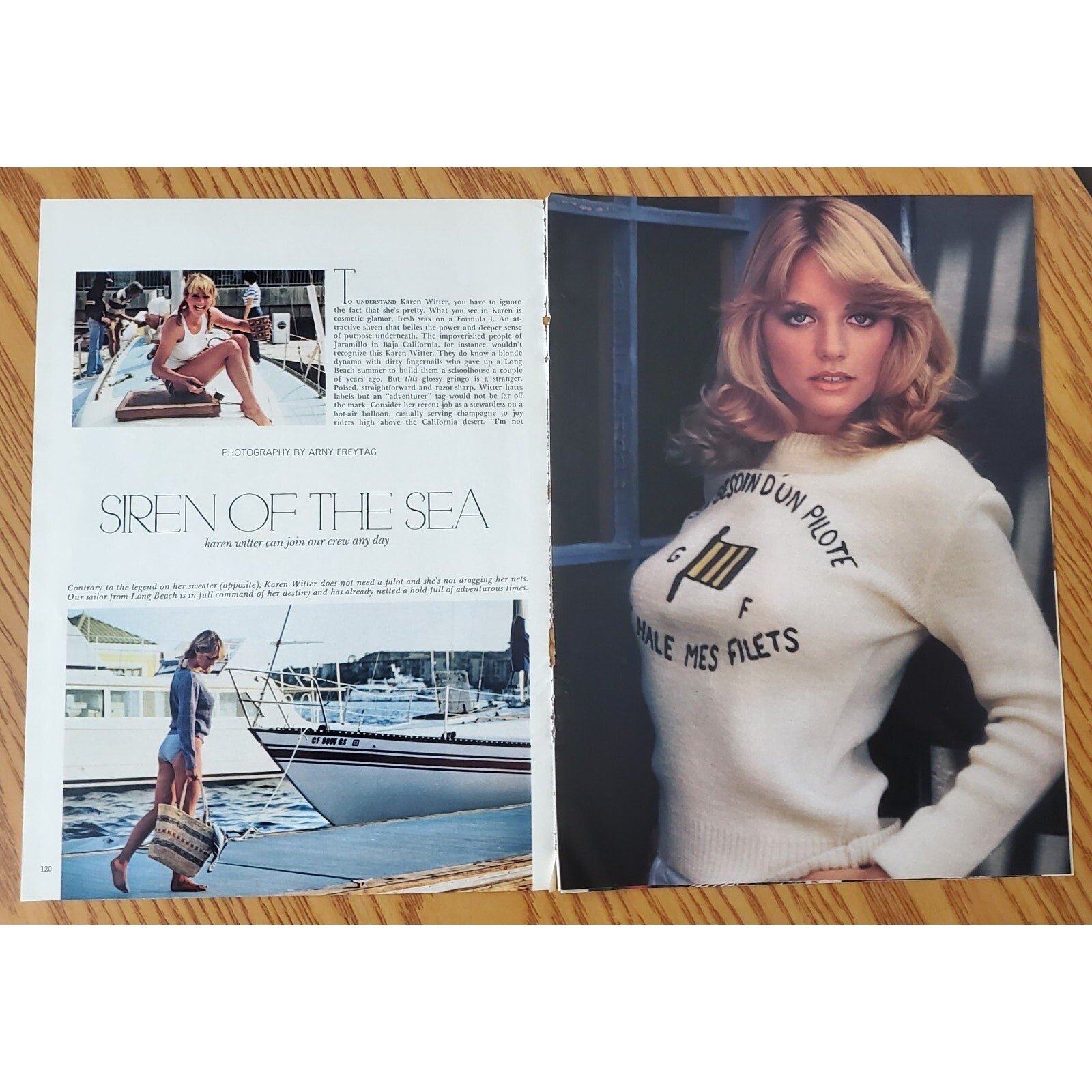 Playboy PIN UP / PICTORIAL ONLY - Playmate KAREN WITTER March, 1982 7 Pages