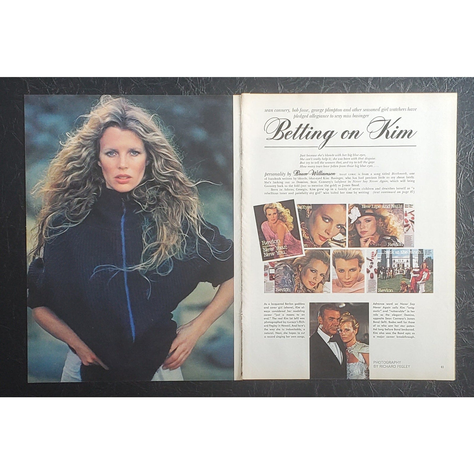 Playboy PICTORIAL ONLY - Actress KIM BASINGER    February, 1983    6 Pages