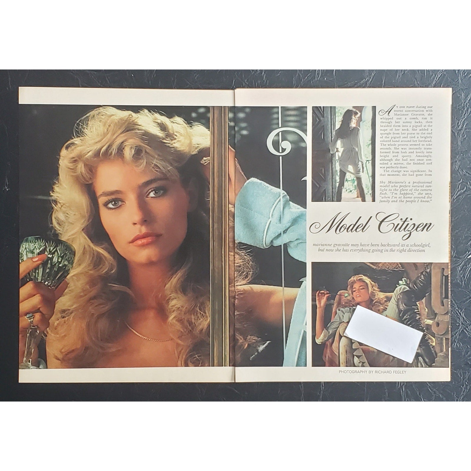 Playboy PICTORIAL ONLY - Playmate MARIANNE GRAVATTE   October, 1982   7 pages