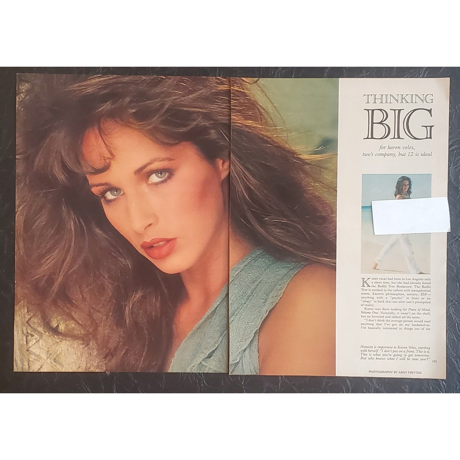 Playboy PICTORIAL ONLY - Playmate KAREN VELEZ    December, 1984   9 Pages