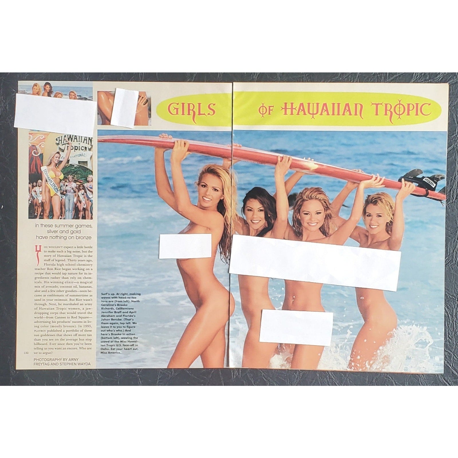 Playboy PICTORIAL ONLY - GIRLS OF HAWAIIAN TROPIC July, 1999 10 pages
